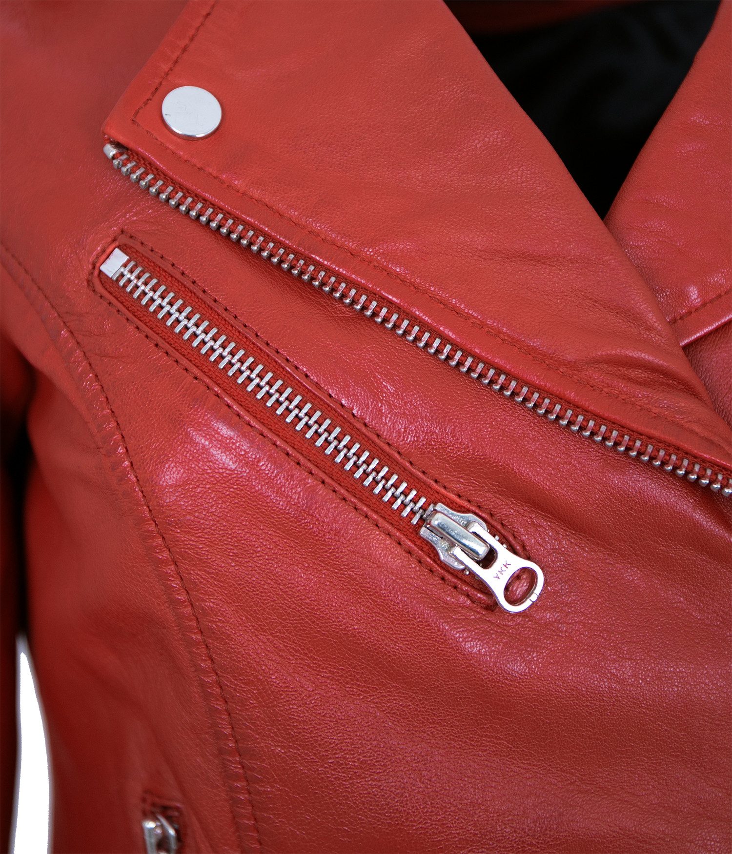 Otto Kern Lederjacke Ghost OTTO KERN - Damen Lederjacke Bikerjacke Lammnappa rot