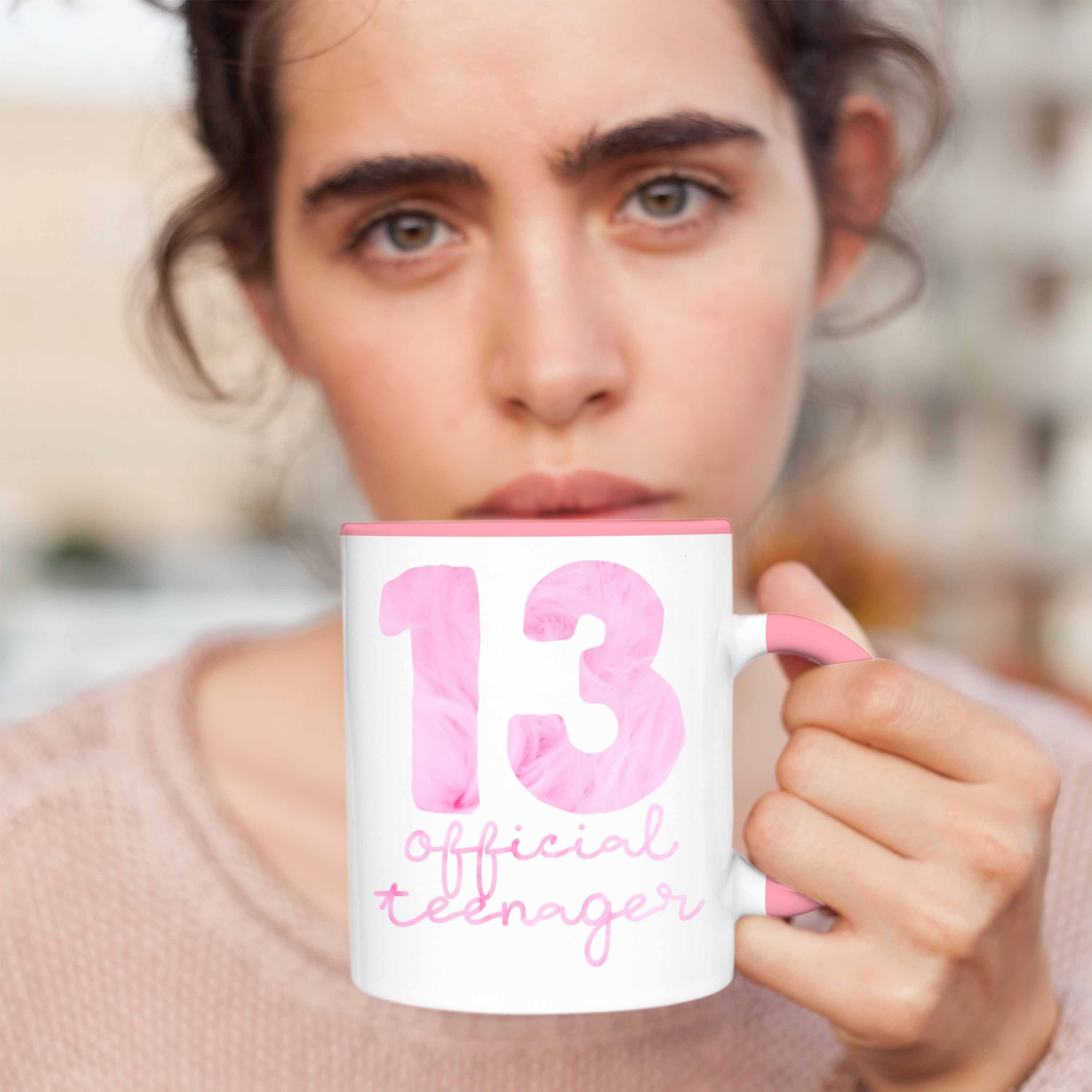 Teenager Mädchen 13er 13. Tasse Gesche Geburtstag Tasse Official Geburtstag Rosa Trendation