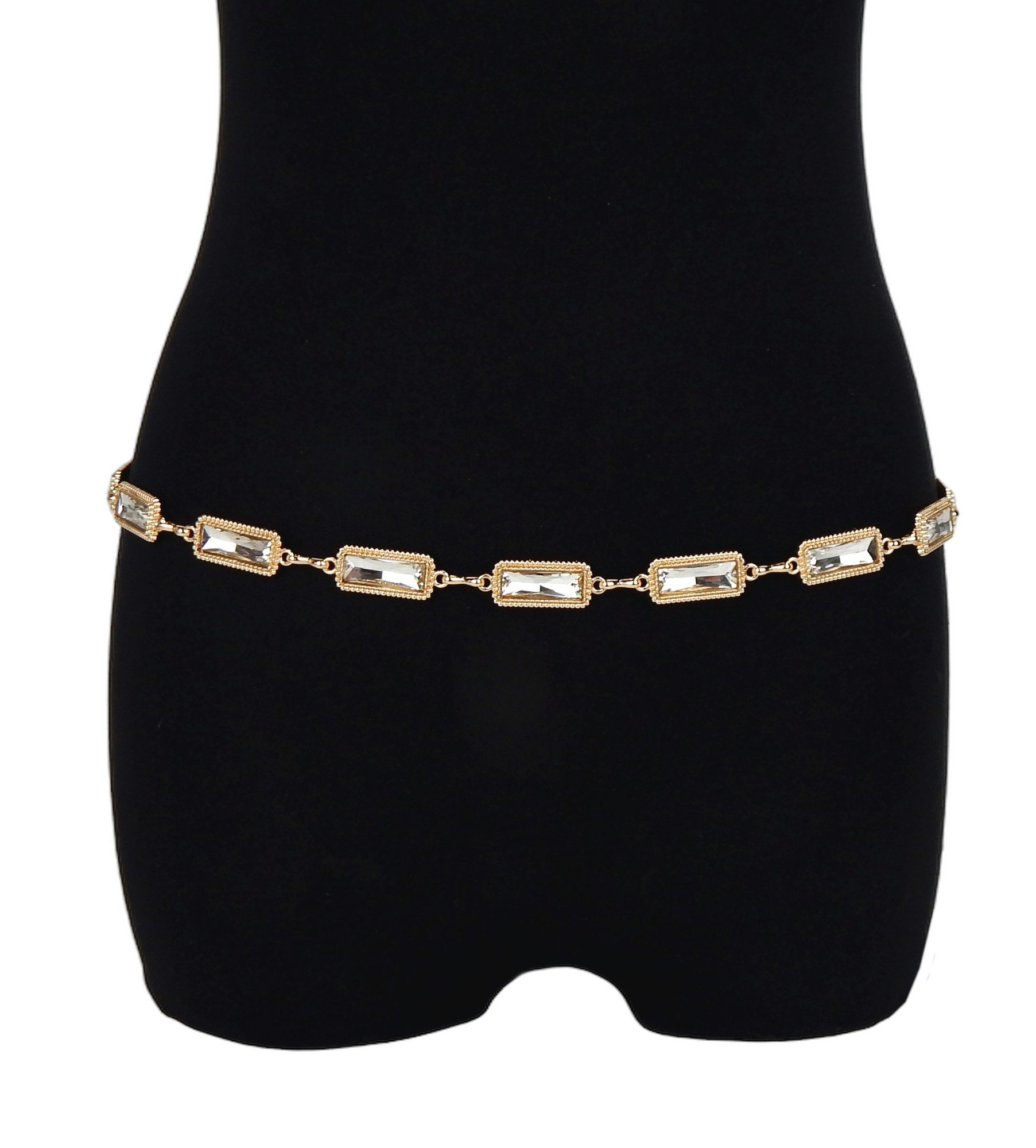 Ella Jonte Kettengürtel silber oder gold Strass verstellbarer Taillengürtel günstig online kaufen