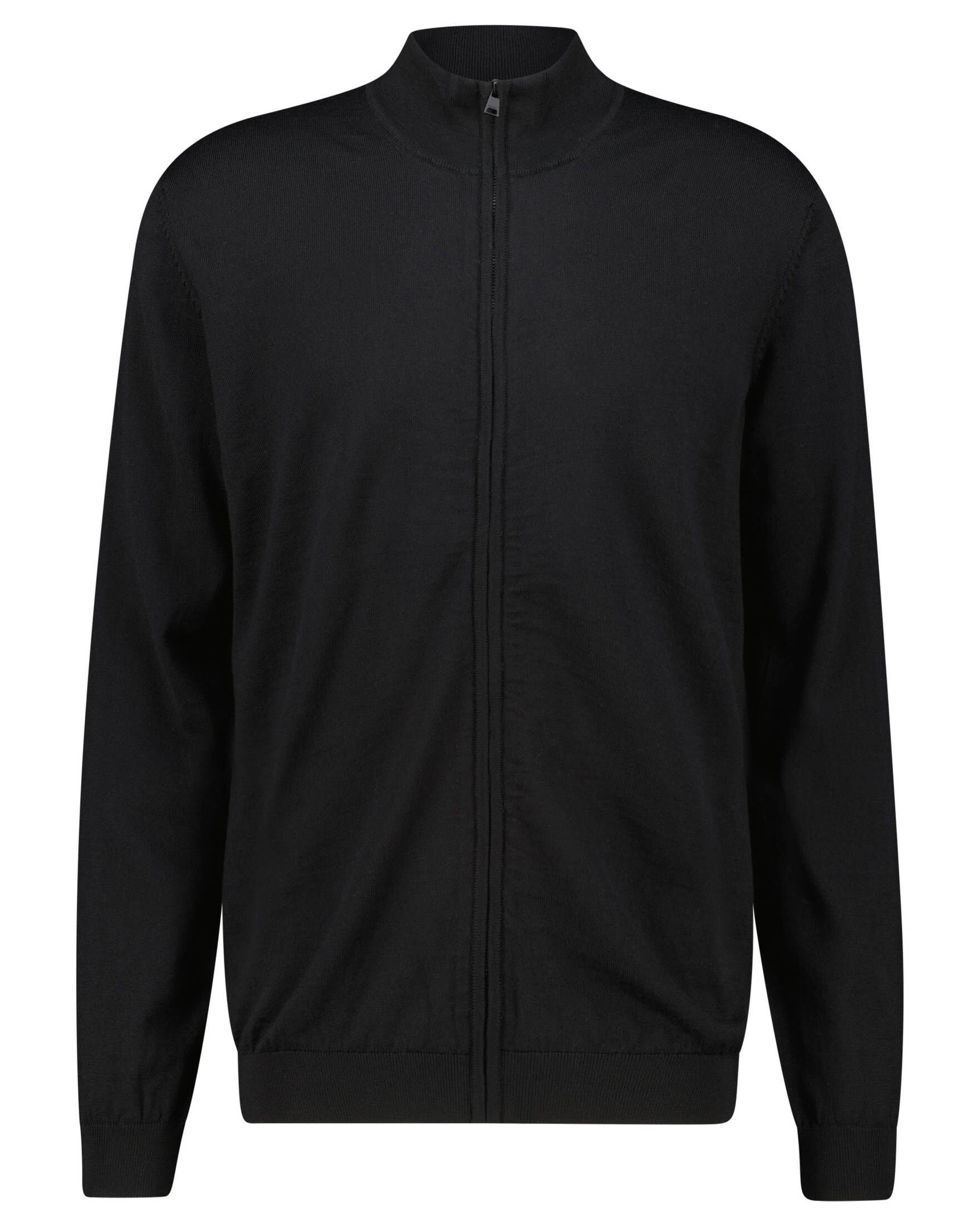 HUGO Strickjacke Herren Strickjacke SAN JORGE (1-tlg) schwarz (15)