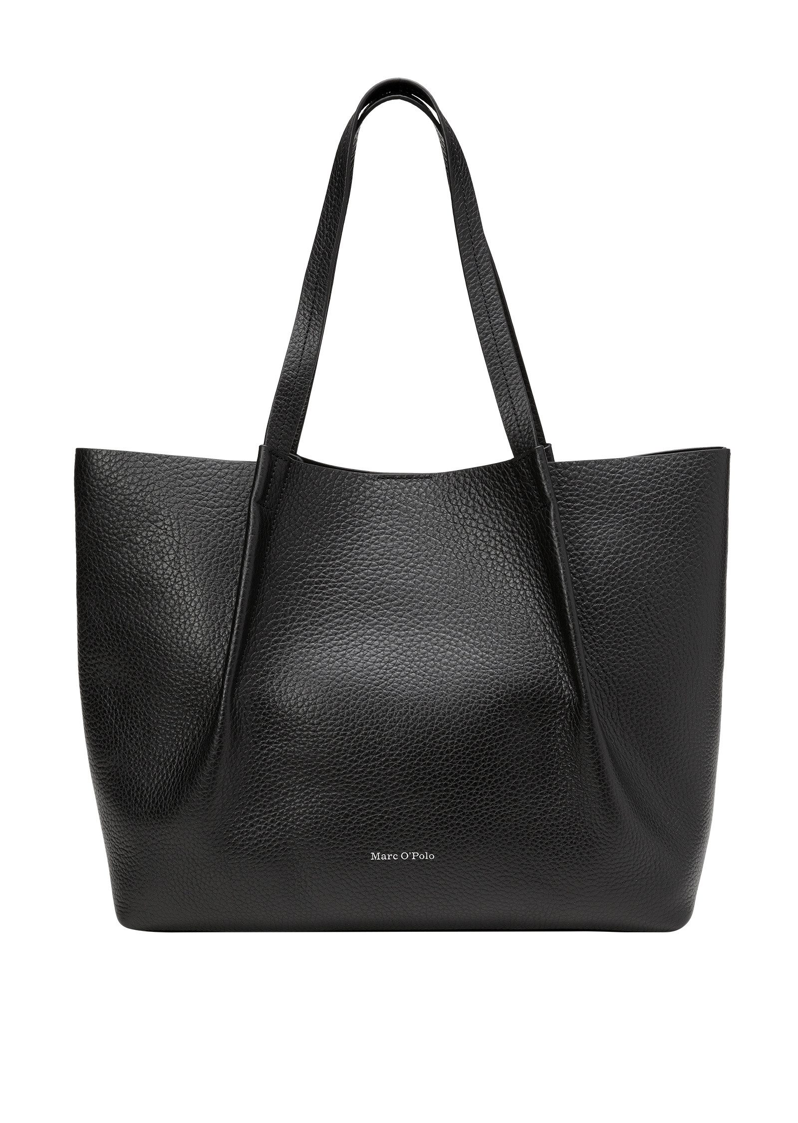Shopper aus genarbtem Rindleder