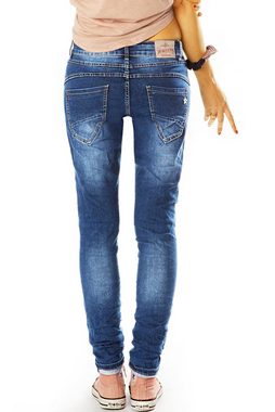 be styled Slim-fit-Jeans Mid Waist Hüftjeans Hose Slim Fit Hosen - Damen - j2k mit Stretch-Anteil, 5-Pocket-Style
