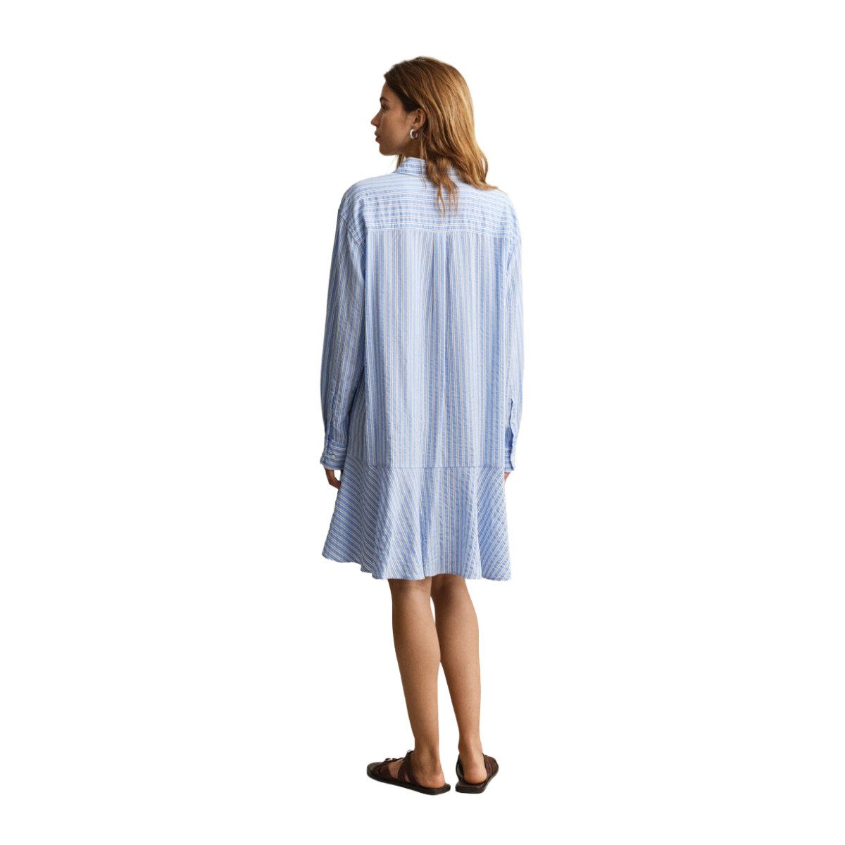 Gant Shirtkleid 4503491 Damen Hemdblusenkleid gestreift aus Lyocell, leicht & atmungsaktiv
