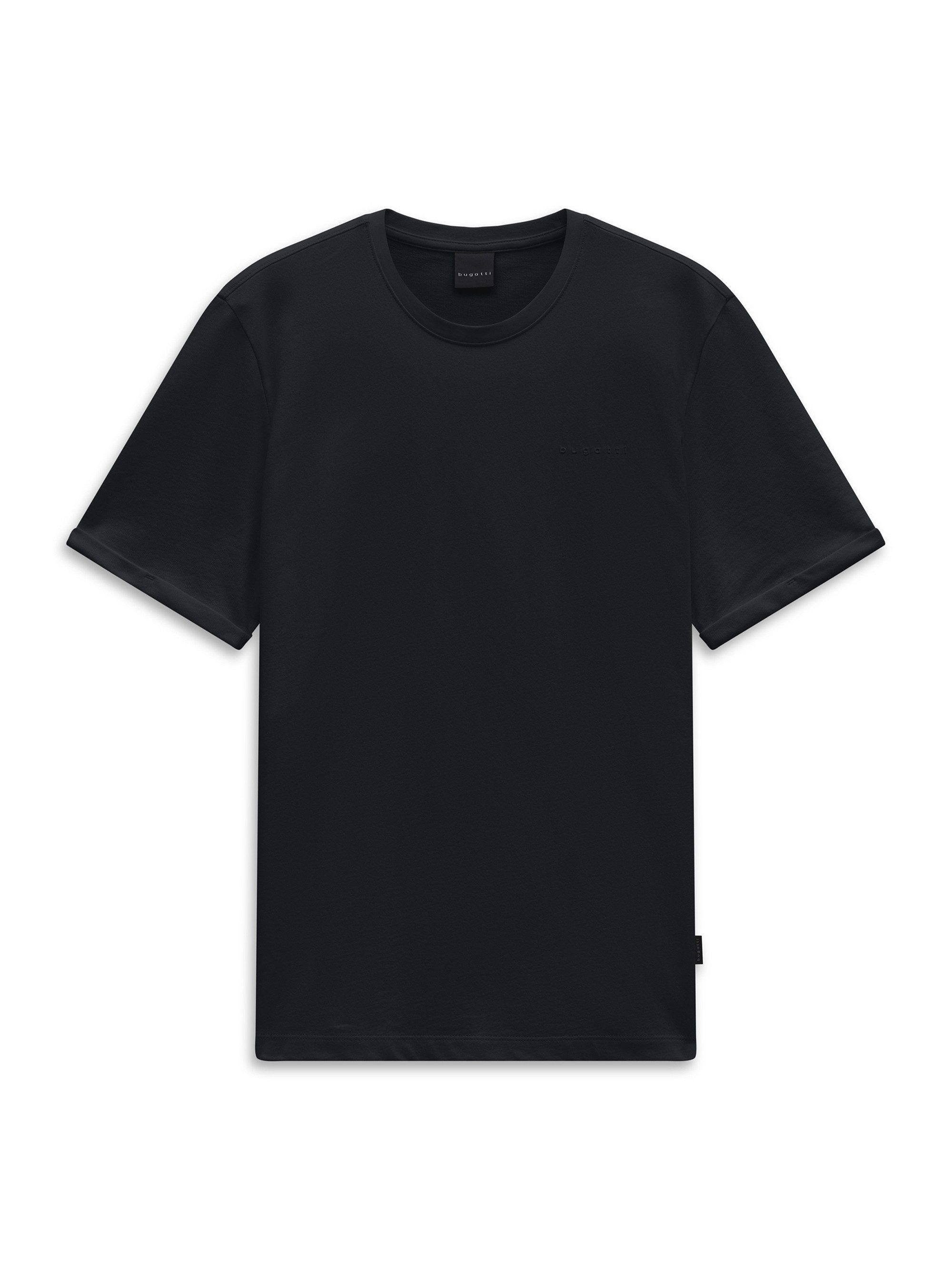 bugatti T-Shirt Oversized Fit Oversized Fit Baumwolle Rundhals Brustprint