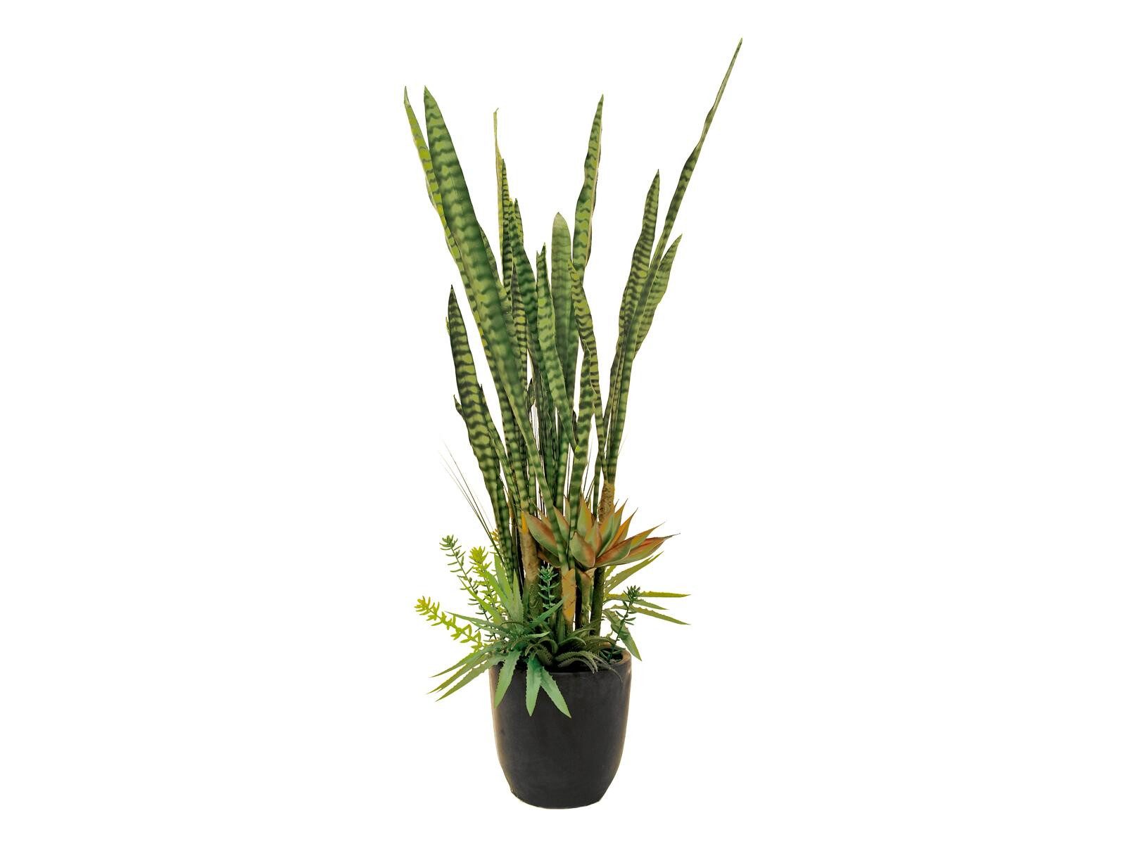 Kunstkaktus EUROPALMS Sukkulenten-Mix, Kunstpflanze, 190cm