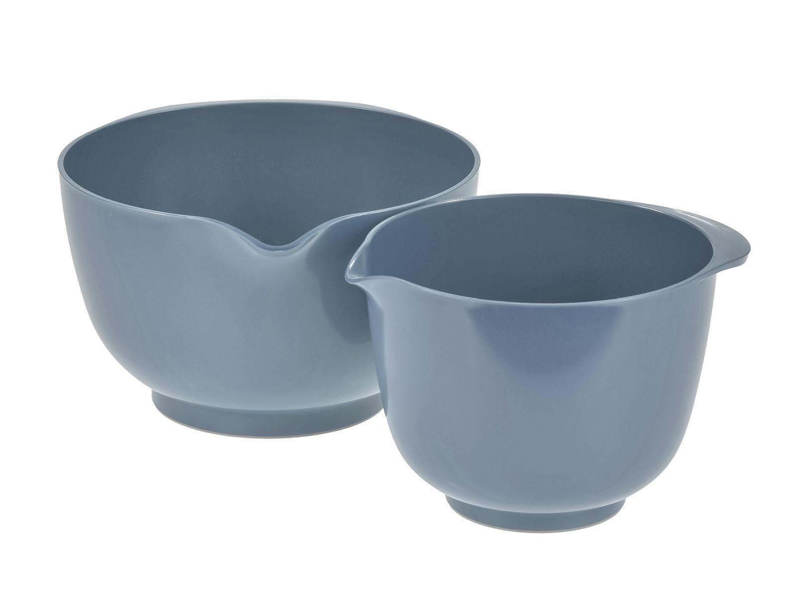 ROSTI Rührschüssel "Margrethe New" 1,5 und 3 Liter Set mit Deckel, Kunststoff, (Spar-Set, 2-tlg), spülmaschinenfest, auch für Mikrowelle und Gefrierschrank (blau)