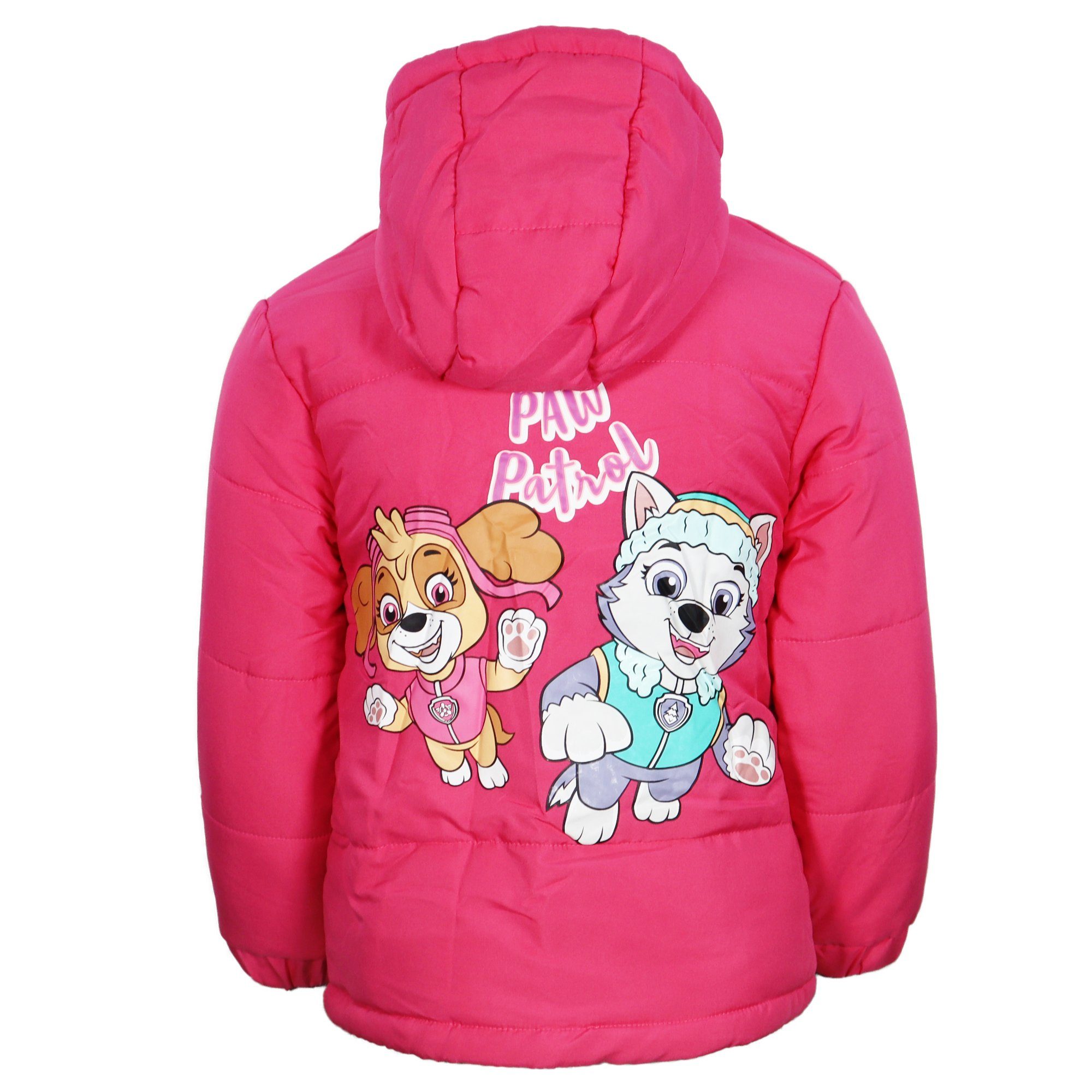 PAW PATROL Winterjacke Paw Patrol Skye Everest Kinder Mädchen Jacke mit Kapuze Gr. 92 bis 116