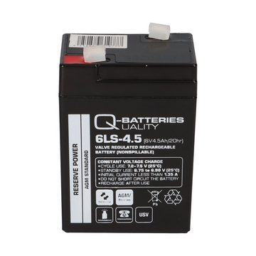 Q-Batteries Q-Batteries 6LS-4.5 6V 4,5Ah Blei-Vlies Akku AGM VRLA Bleiakkus