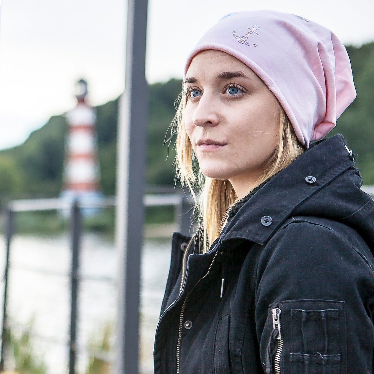 Sonia Originelli Beanie rosa Stern Beanie Fleece Stars Premium Fleece" Winter Mütze "Mini