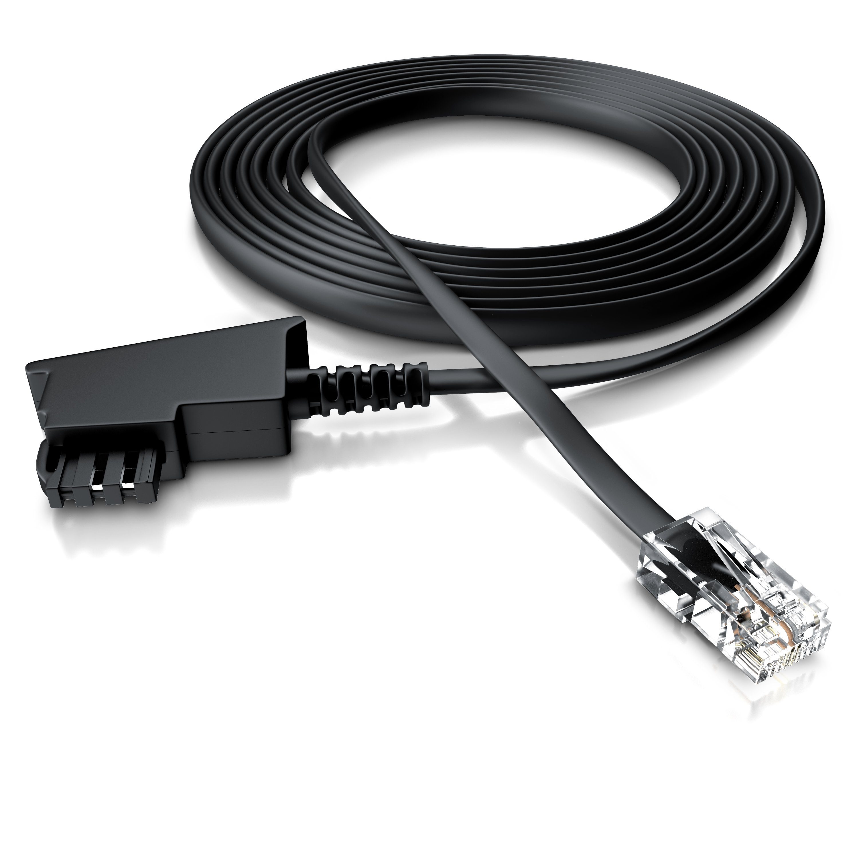 CSL Telefonkabel / Anschlusskabel Router an Telefondose Routerkabel - 20m Telefonkabel, TAE-F, RJ-45 (Ethernet) (2000 cm), TAE-F auf RJ45, für Router, Fritzbox und Telefondose, für DSL und VDSL