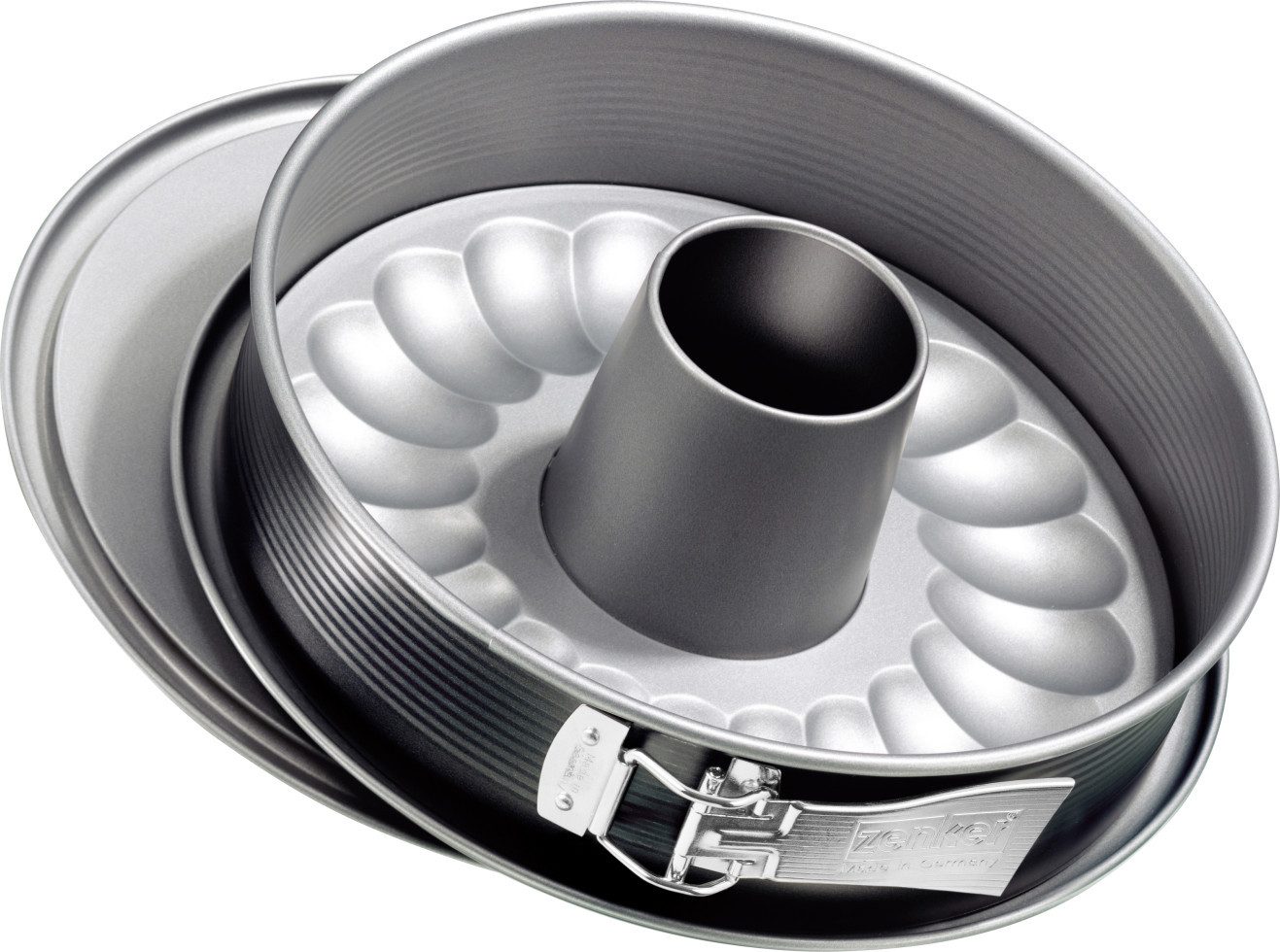 Zenker Backblech Zenker Springform Energy mit Flach- u Rohrboden Ø, Silber