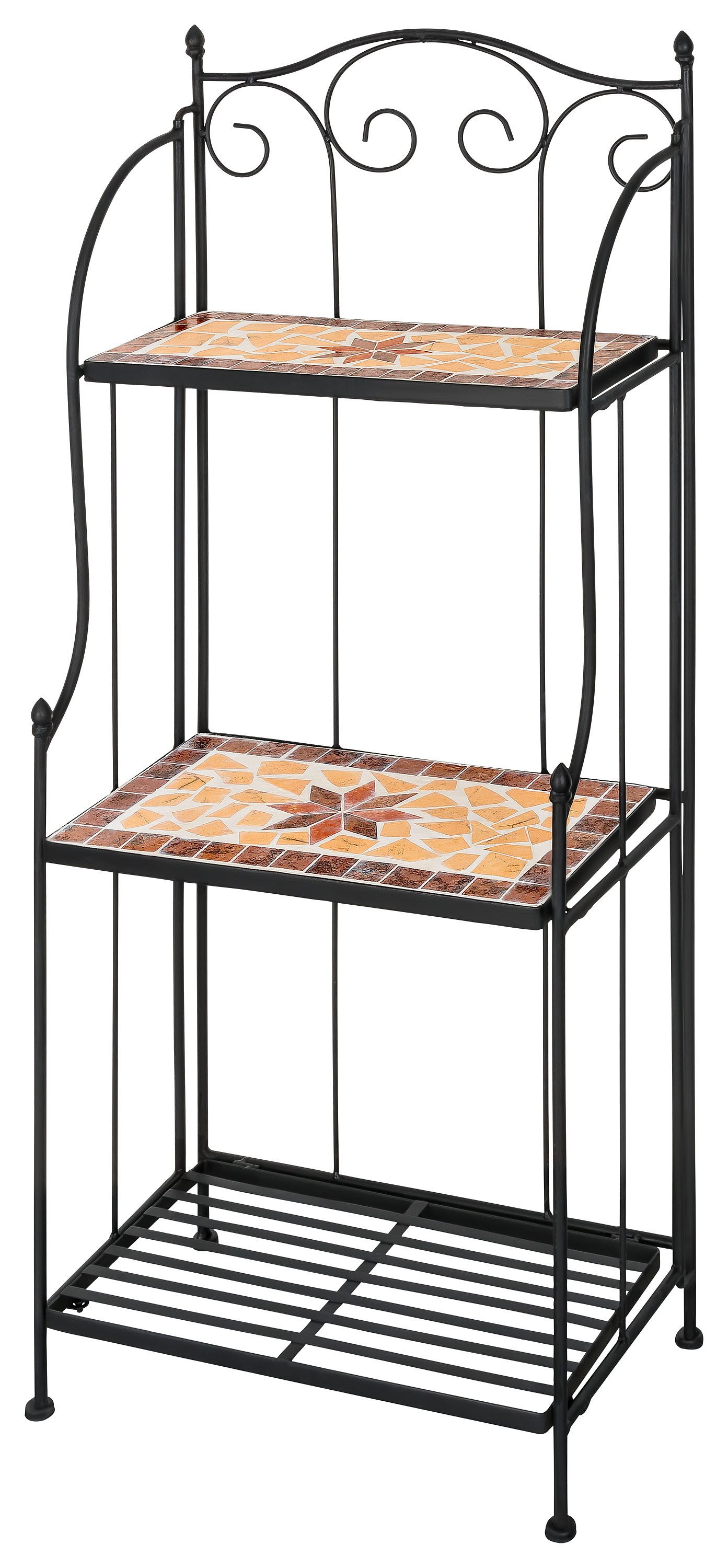 Kamelio Pflanzentreppe Mosaikregal Metall Mosaik Gartenregal Balkon Outdoor günstig online kaufen