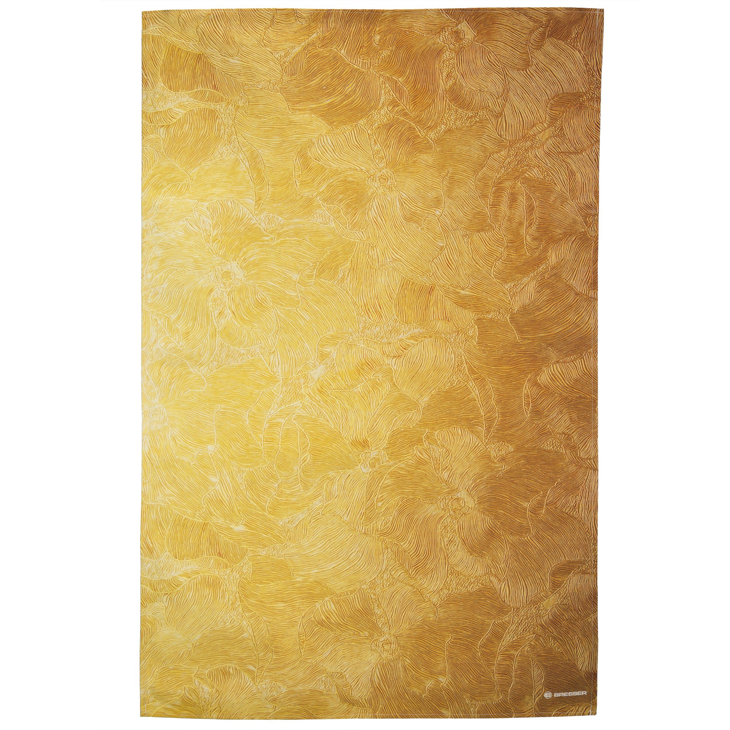 Hintergrundtuch Golden 80 cm - Fotomotiv x 120 Hintergrundstoff mit Flower BRESSER