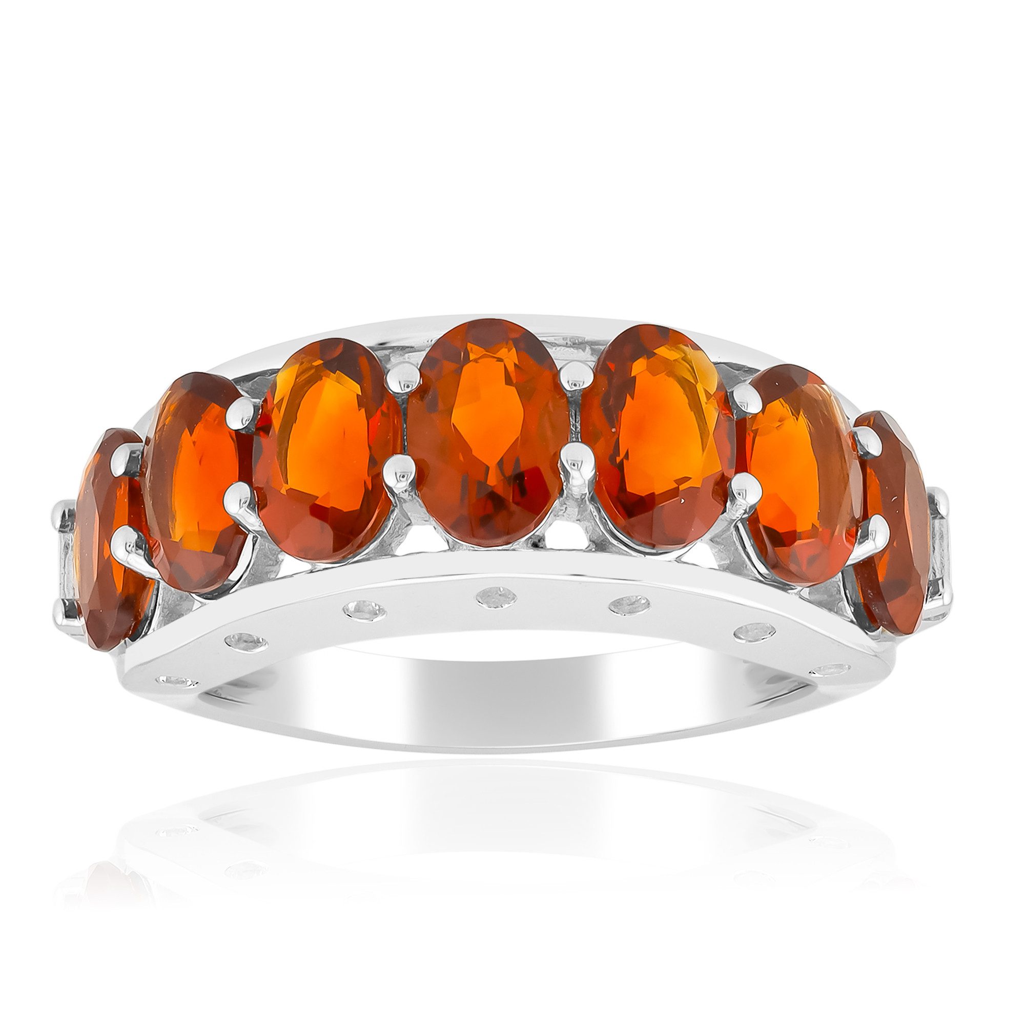Cavill Silberring Madeira Citrin Rhodium Silber Ring (1-tlg)