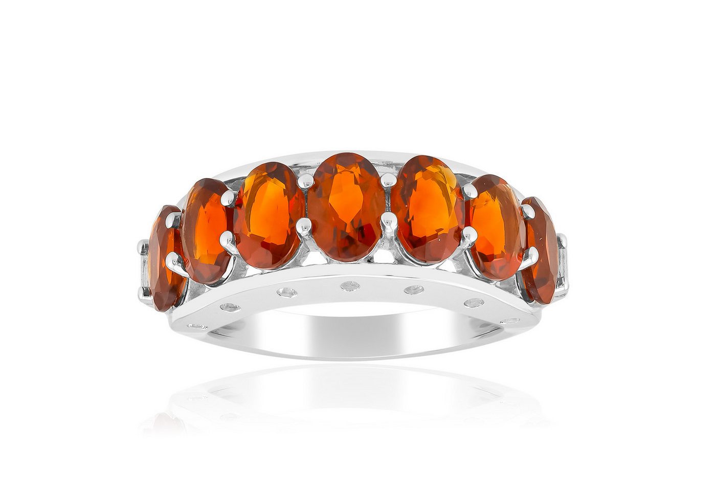 Cavill Silberring Madeira Citrin Rhodium Silber Ring (1-tlg)