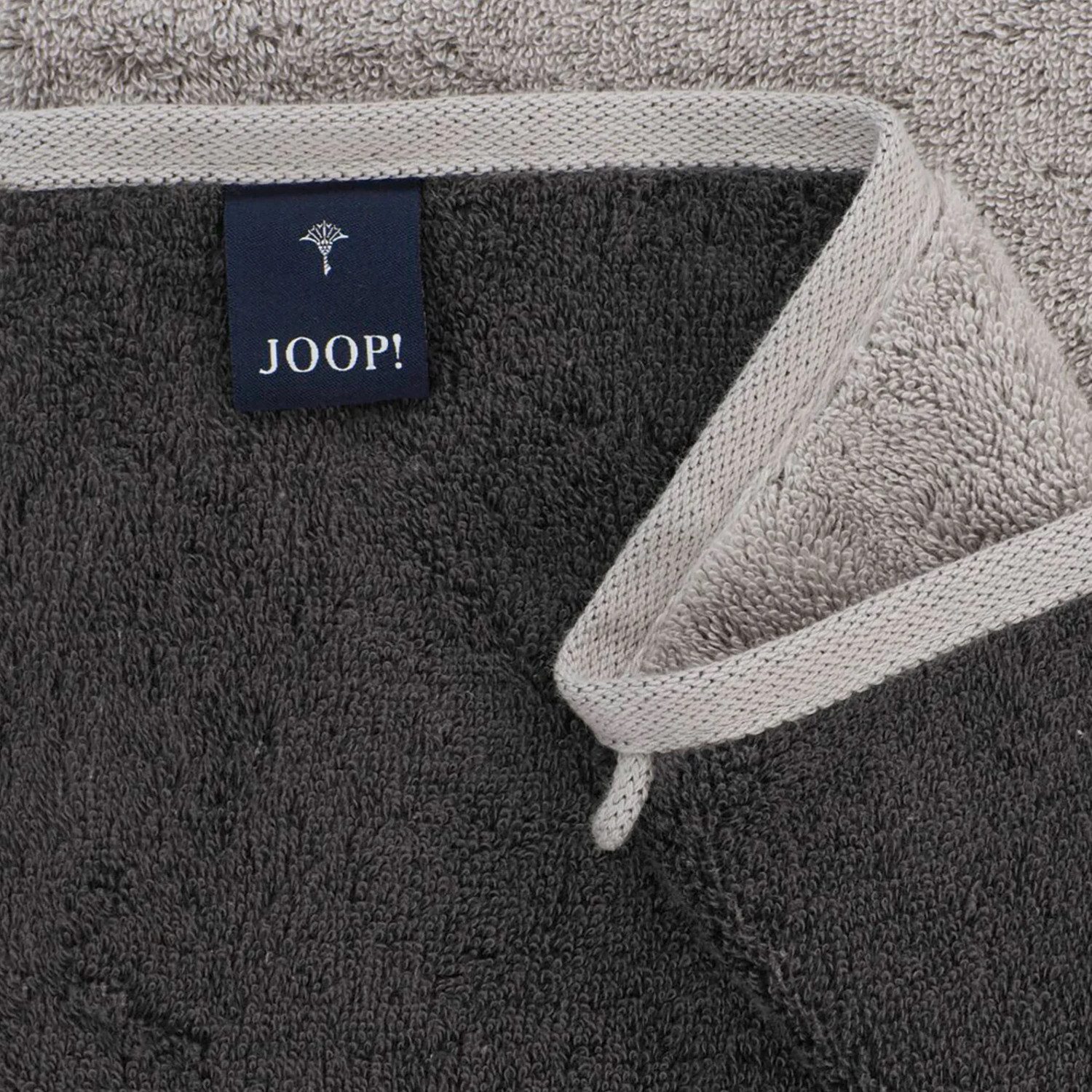 JOOP! Handtuch 2 Stück Joop! Handtuch Classic 1720-77 platin 50x100, Walkfrottier (2-St), Baumwolle