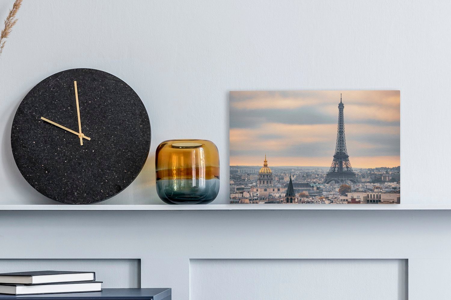 OneMillionCanvasses® Leinwandbild Eiffelturm - Paris - Himmel, Fotodruck (1 günstig online kaufen