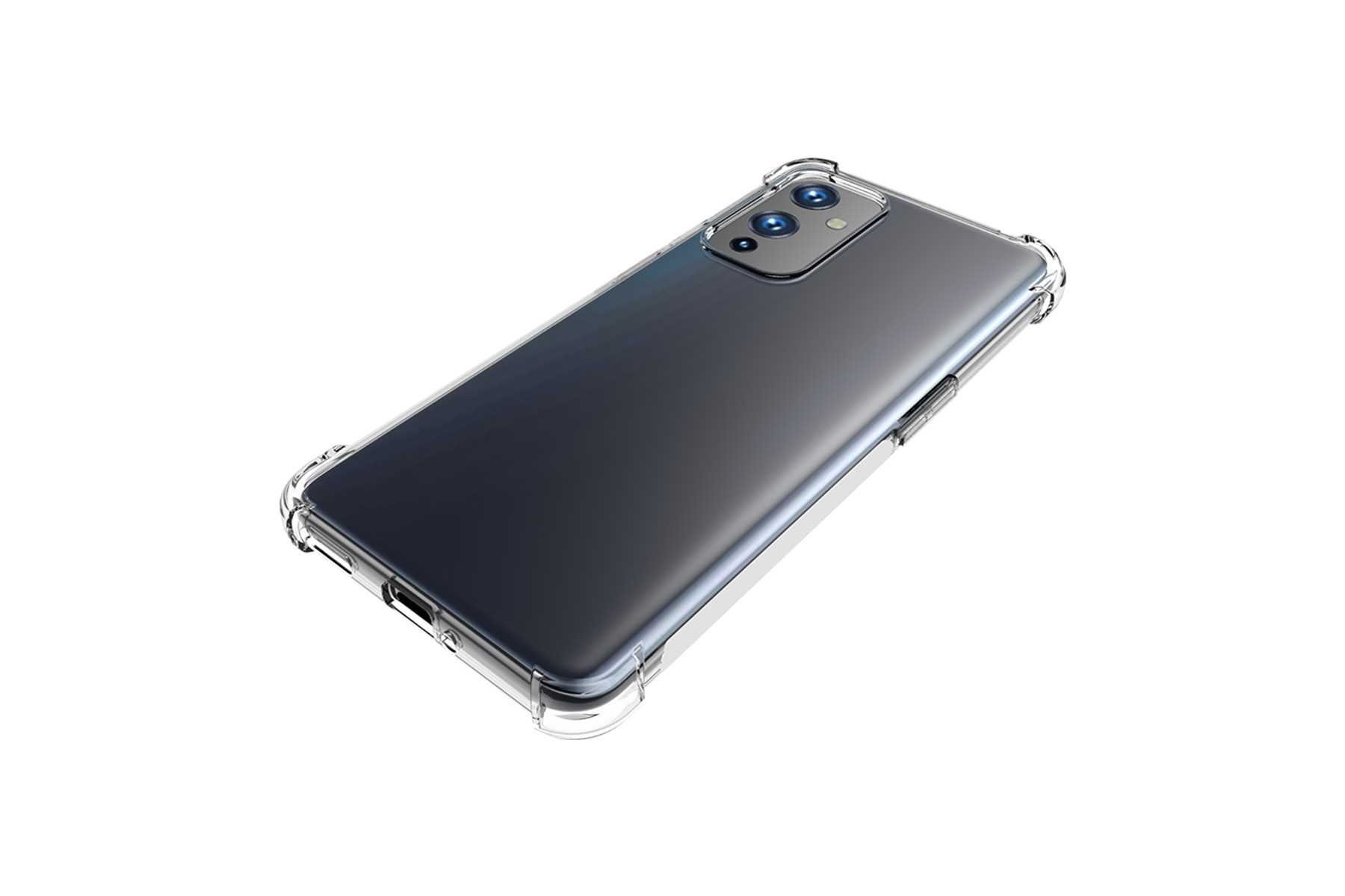 mtb more energy Smartphone-Hülle Clear Armor Case für OnePlus 9, Transparente TPU Schutzhülle Case Backcover mit Anti-Shock Verstärkung