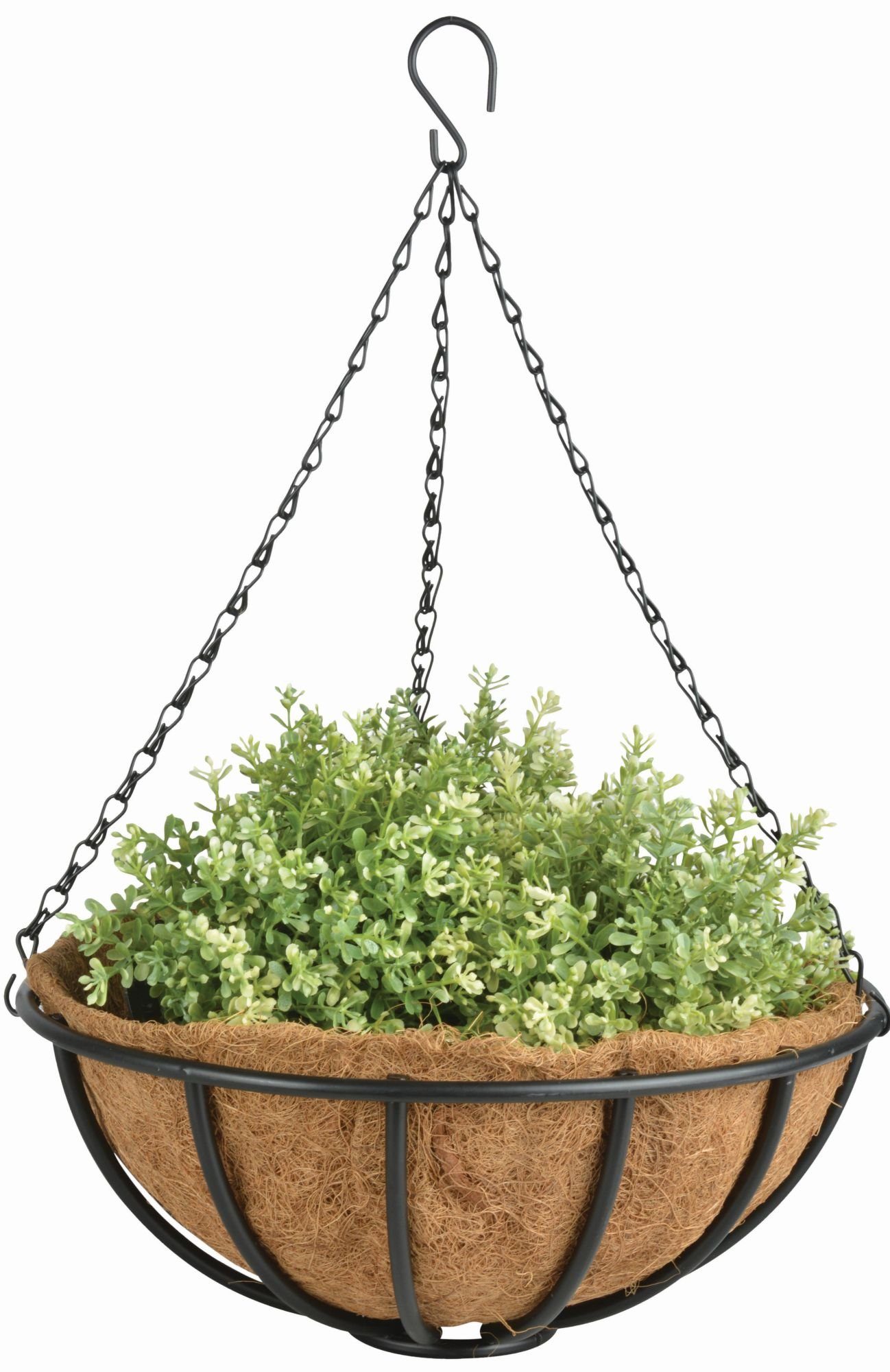 Basket 35 cm Blumenampel Metallgestell, 13 Ø mit mit (1 Kokoseinlage, St), Hanging BV cm Esschert Höhe Design