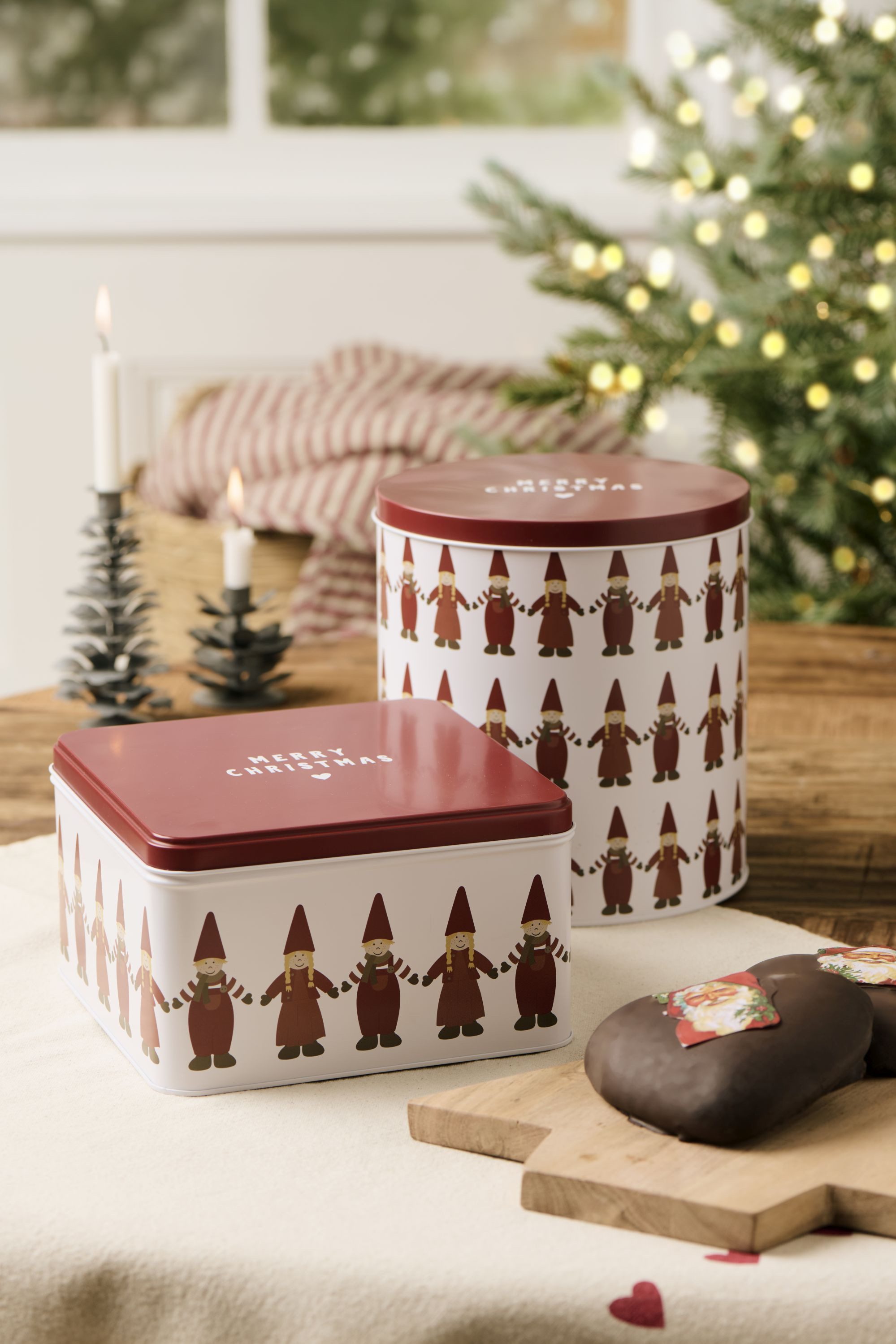 Ib Laursen Vorratsdose Ib Laursen - Gebäckdose Plätzchendose Weihnachtsgebäckdose Wichtel