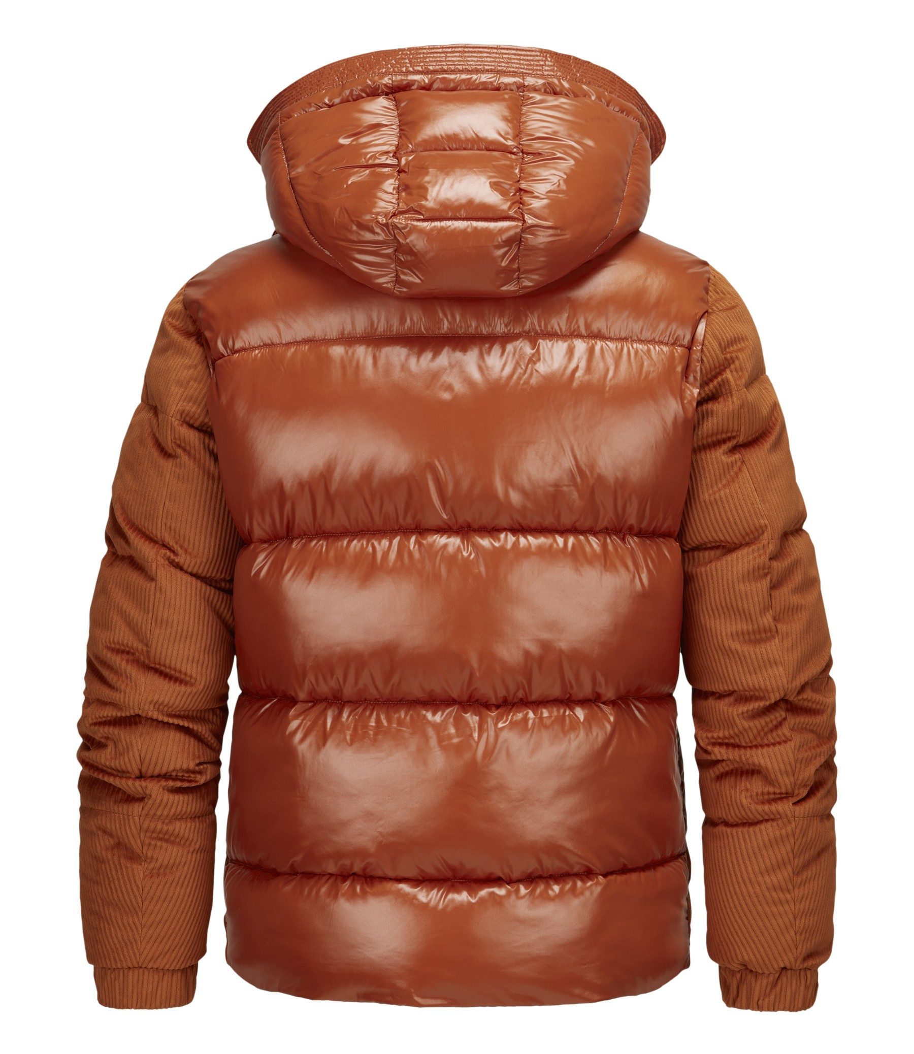 Milestone Steppjacke MSNaples Winterjacke im Material-Mix mit abtrennbarer Kapuze
