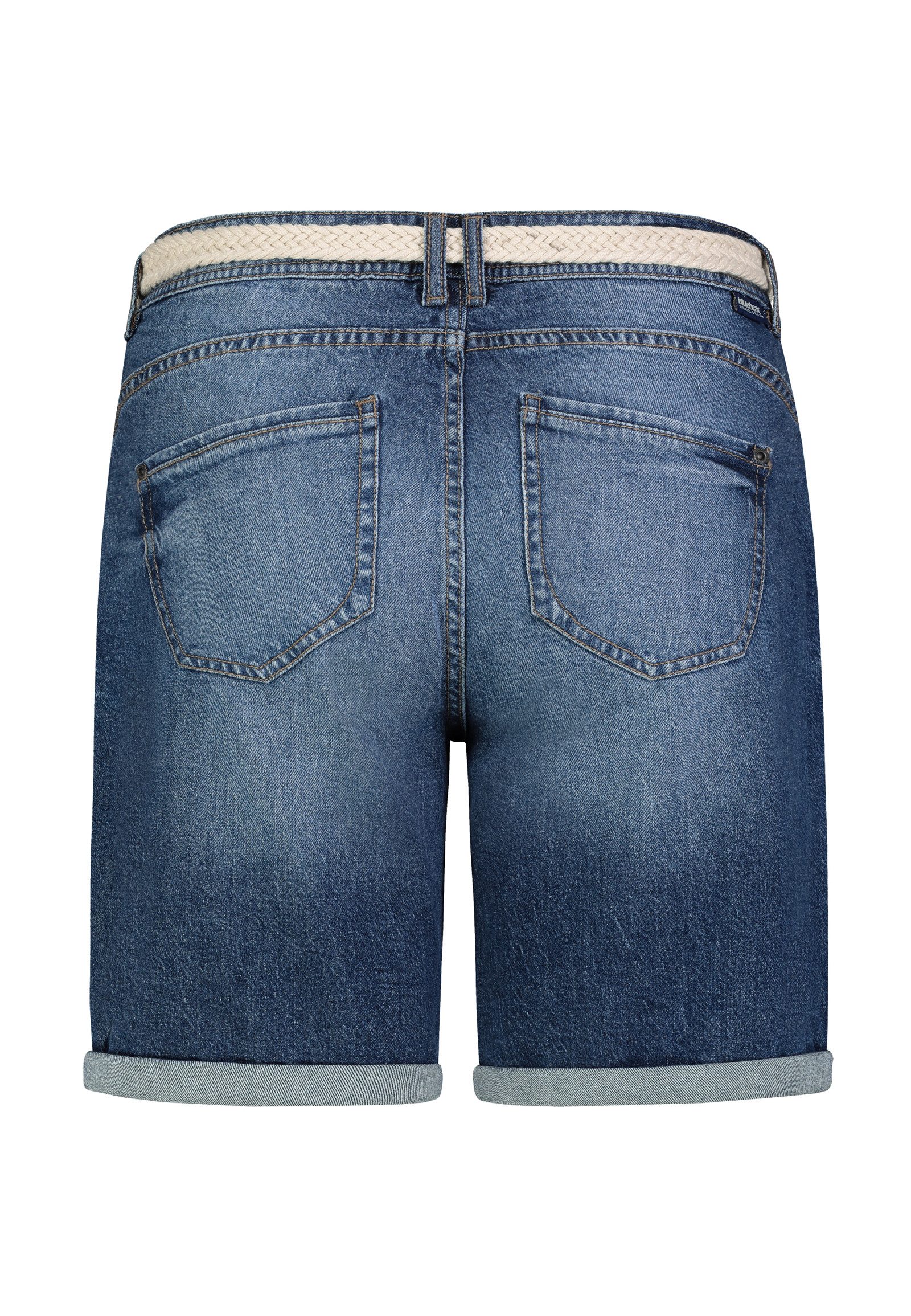 SUBLEVEL Jeansbermudas Damen Denim Bermuda mit Gürtel Sommerhose, Denim Ber günstig online kaufen