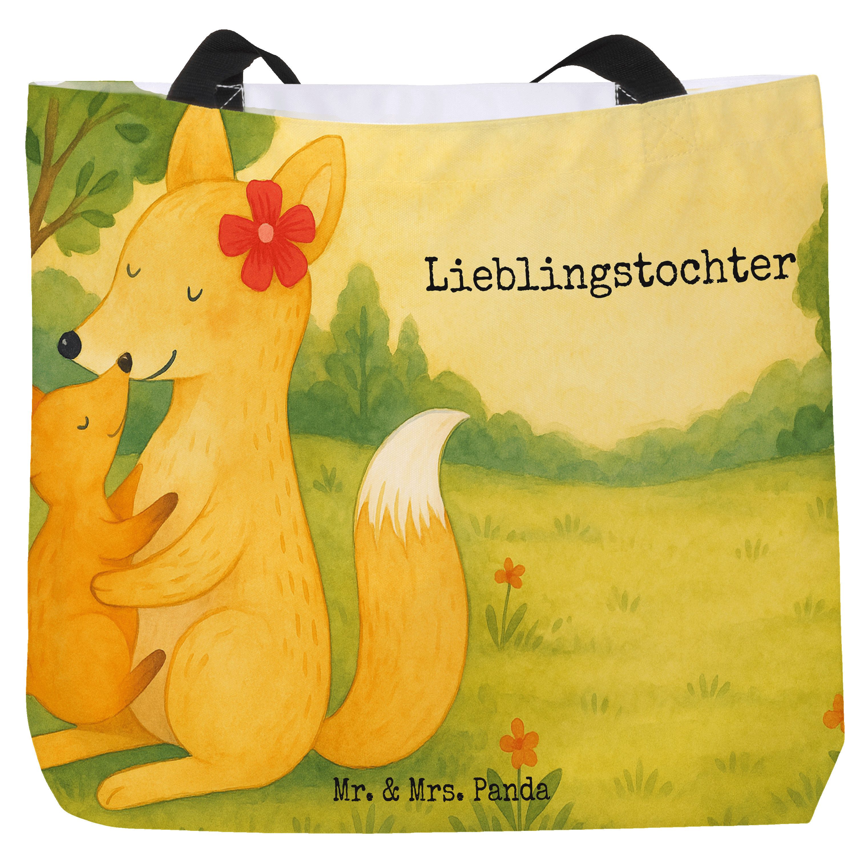 Mr. & Mrs. Panda Shopper Fuchs Mama Design, Strandtasche, Weiß, Mutter, Reisetasche, Tote Bag, (Packung), Reisetasche Mutter Tragetasche