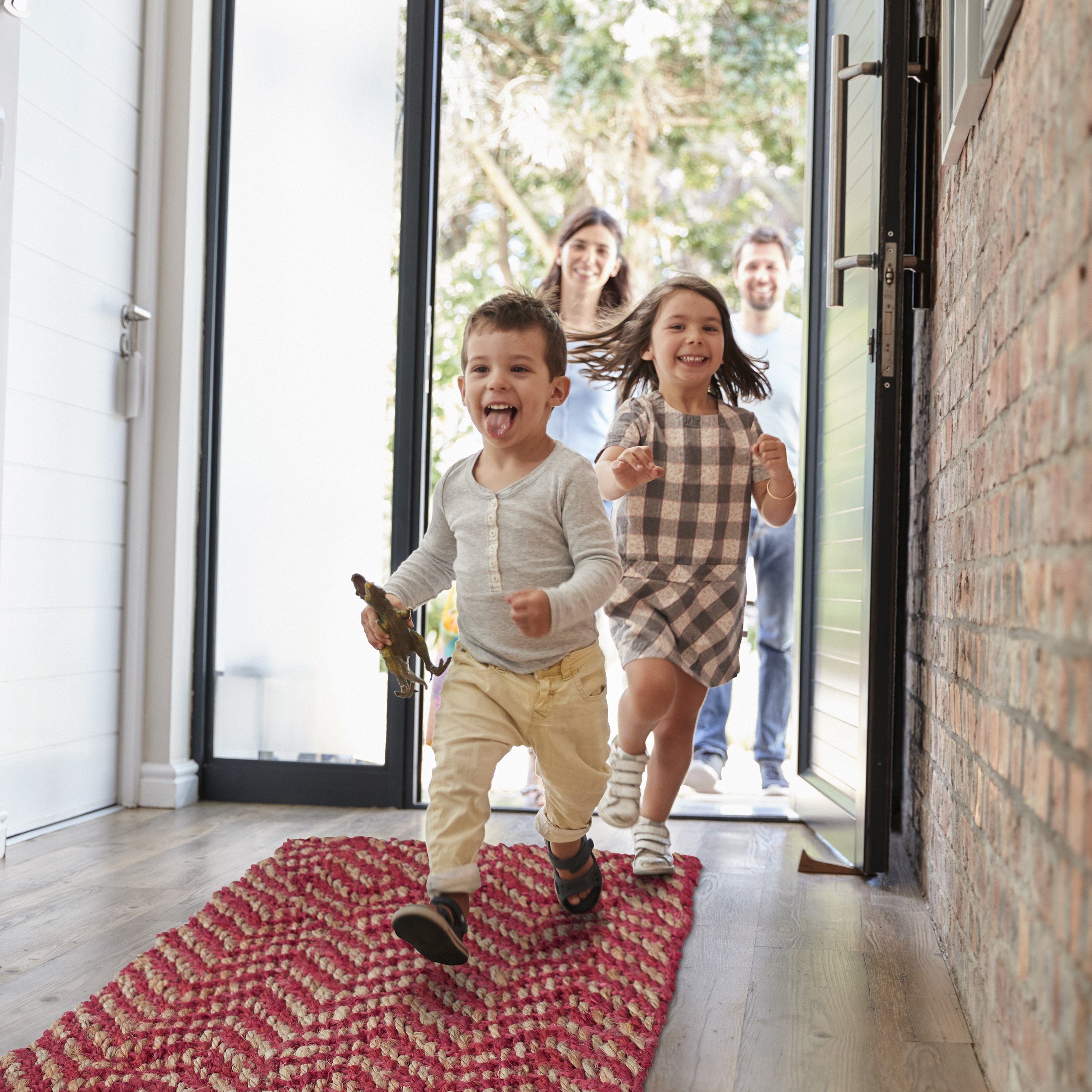 relaxdays Teppich Jute Teppich 60x90 cm, Höhe: 10 mm