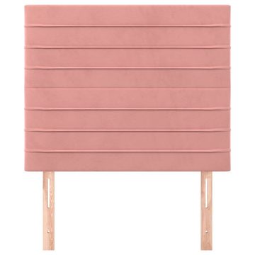 vidaXL Kopfteil Kopfteile 2 Stk. Rosa 90x5x78/88 cm Samt, (1 St)