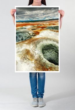 Sinus Art Poster 90x60cm Poster Geothermische Gegend Hverir Island