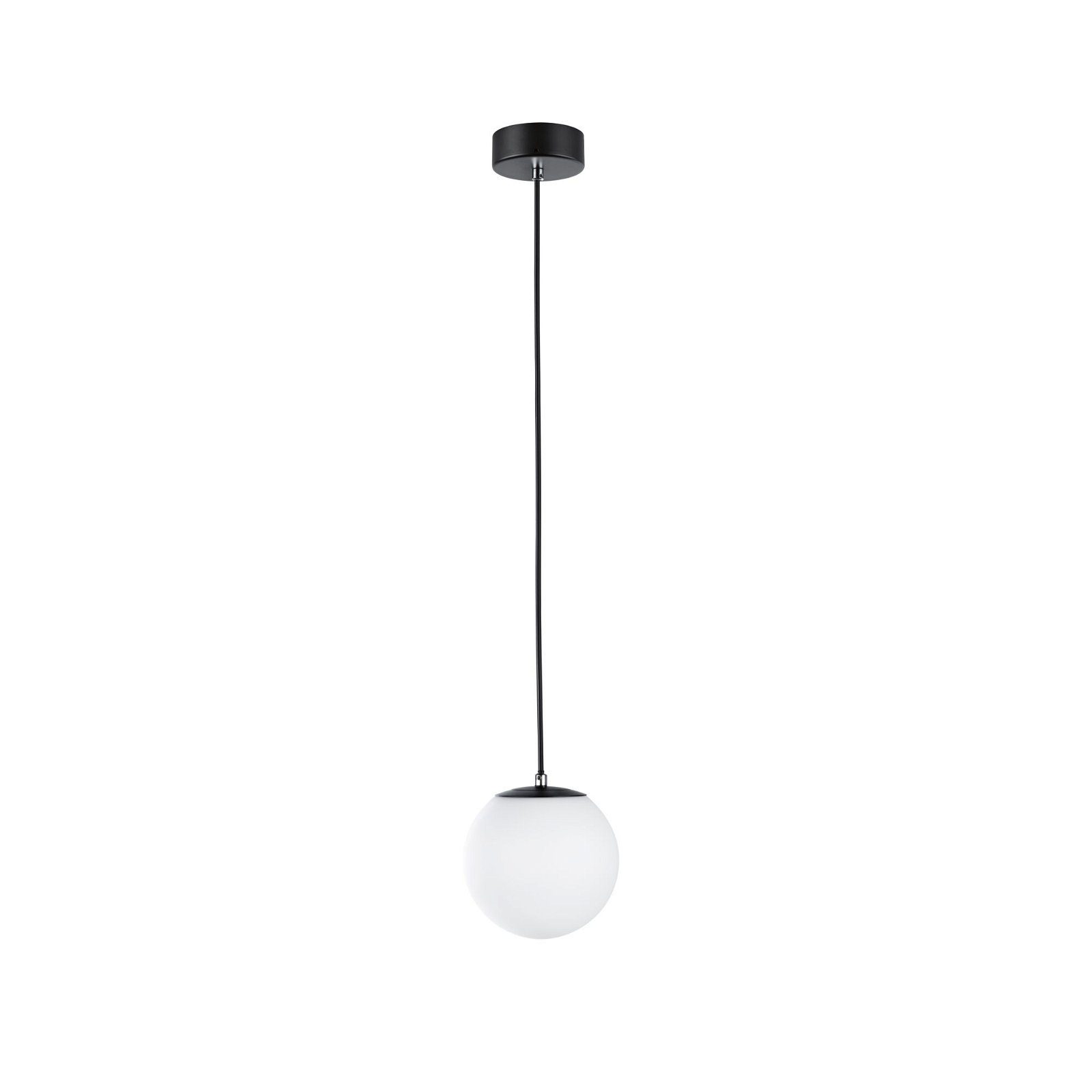 Paulmann LED Pendelleuchte Selection Bathroom Gove IP44 9W 3000K Satin, Glas/Metall, LED fest integriert, Warmweiß