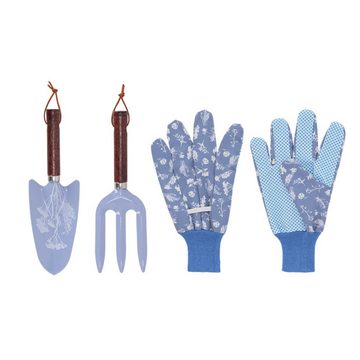 Rivanto Gartengerätehalter, (3er Set Gartengeräte Handschaufe, Handharke & 1 Paar Handschuhe)