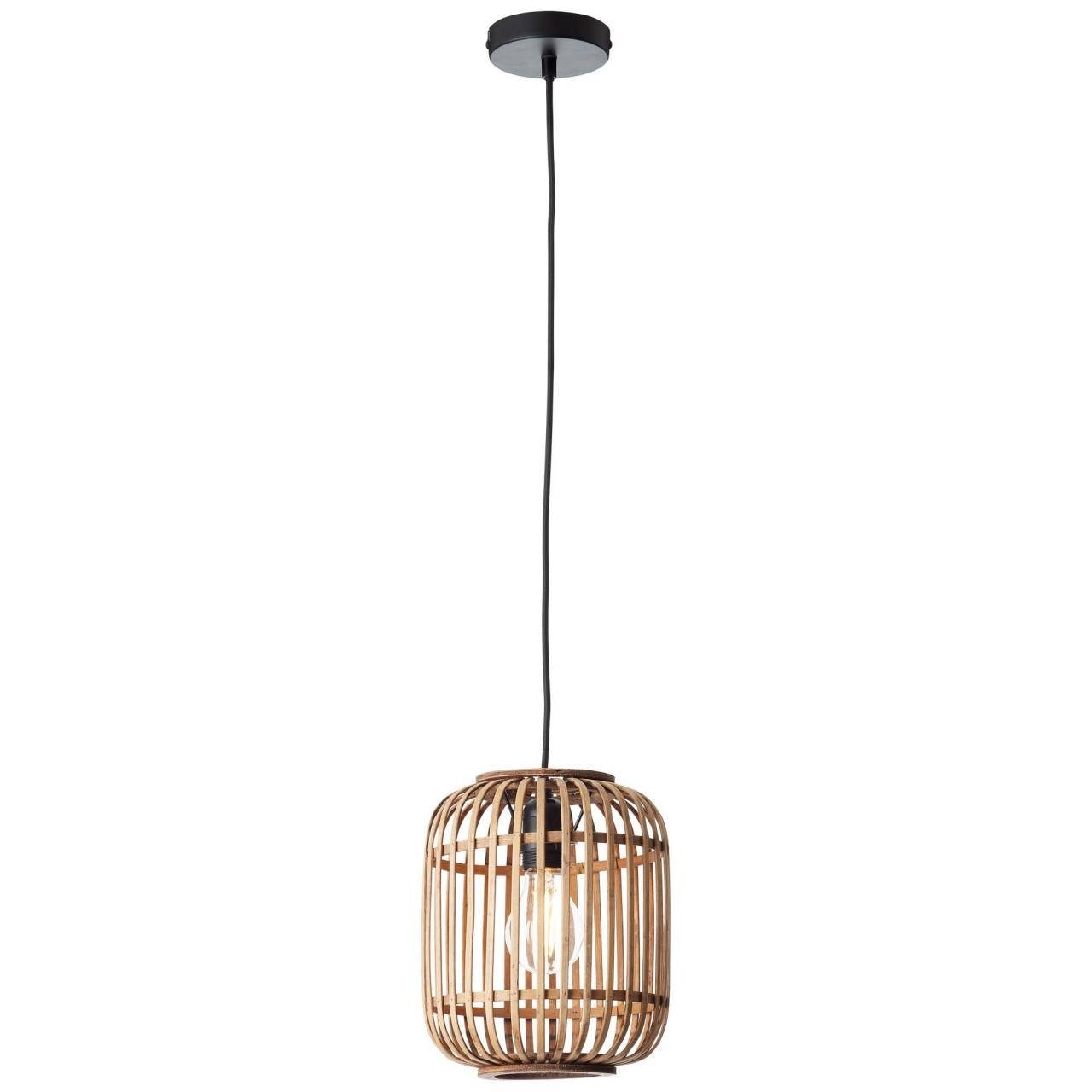 Brilliant Pendelleuchte Woodrow, ohne Leuchtmittel, Bambus Lampe im Boho St günstig online kaufen