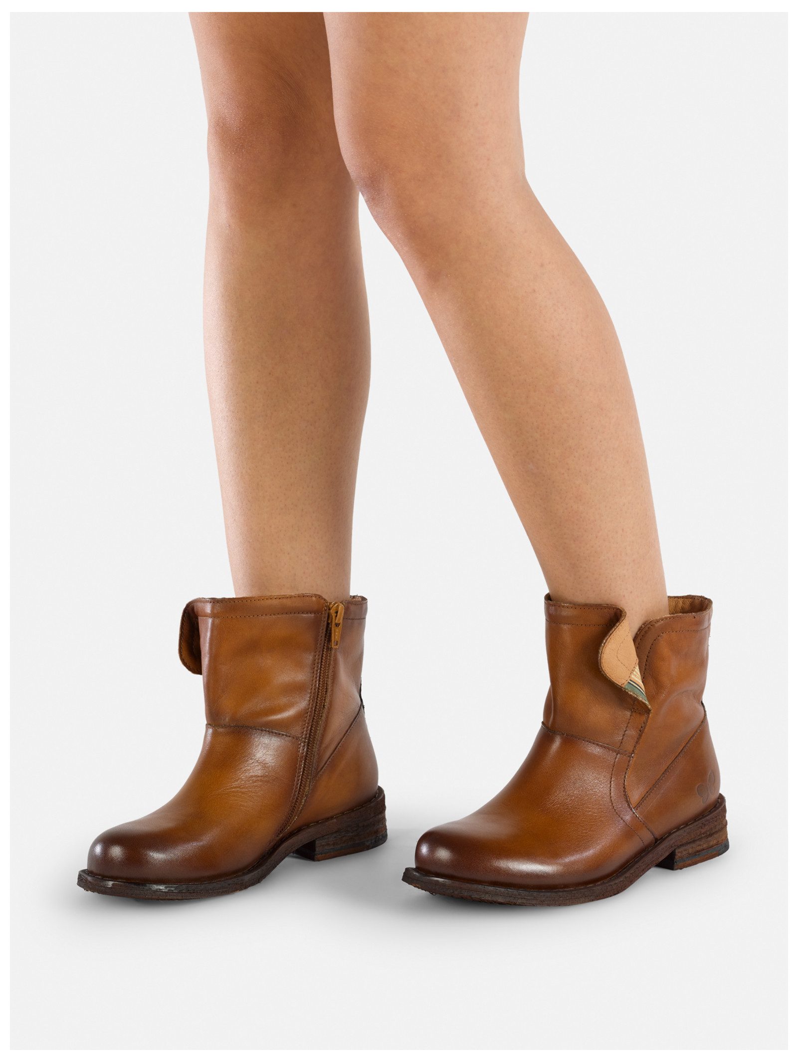 Felmini Wide Fit Stiefelette Leder . Stiefelette