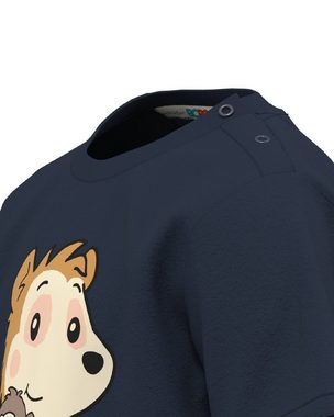 Bobo Siebenschläfer T-Shirt "Cuddle" dunkelblau, 100 % Bio-Baumwolle, bedruckt, unisex