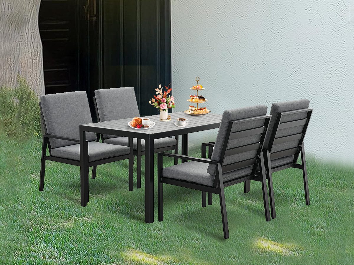 MeXo Gartenlounge-Set Lounge Gartenmöbelset Aluminium für günstig online kaufen