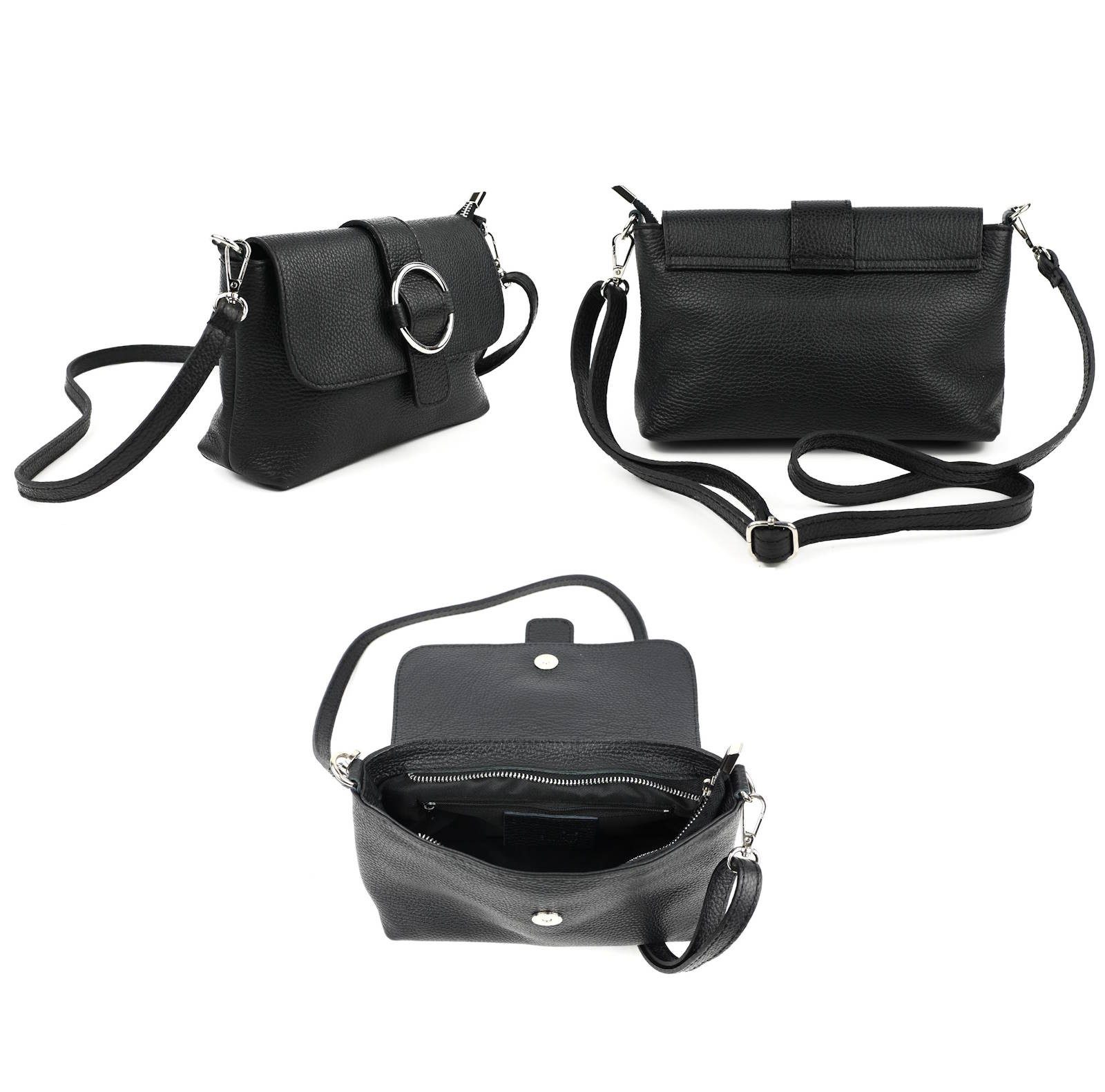 ITALYSHOP24 Schultertasche MADE IN ITALY Damen günstig online kaufen