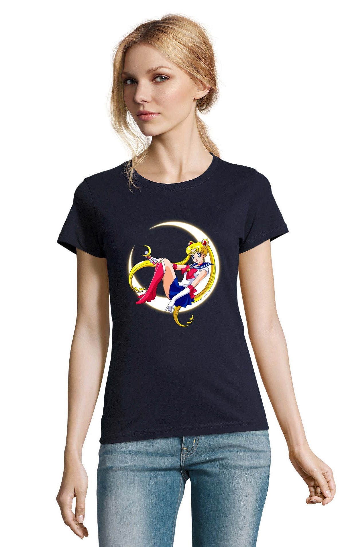 Blondie & Brownie T-Shirt Damen Fun Comic Sailor Moon Anime Manga