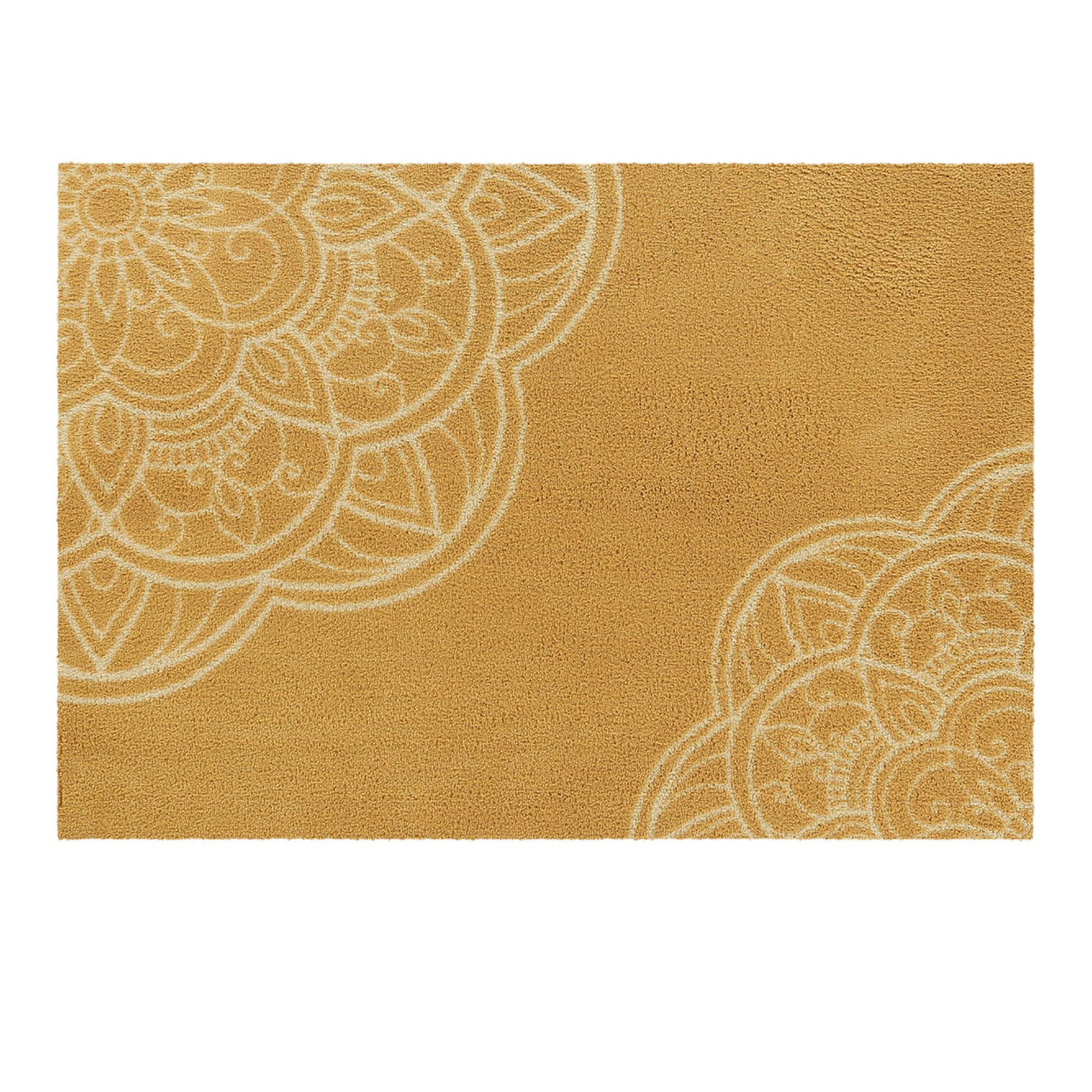 akzente Fußmatte Feel Mandala Harmony, Rechteckig, Höhe: 6 mm, 70x100 cm, Polyester, Latex, rutschfest, saugfähig, Schmutzfänger