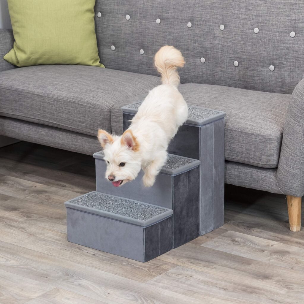 TRIXIE Haustiertreppe Treppe - grau - 34 × 45 × 50 cm