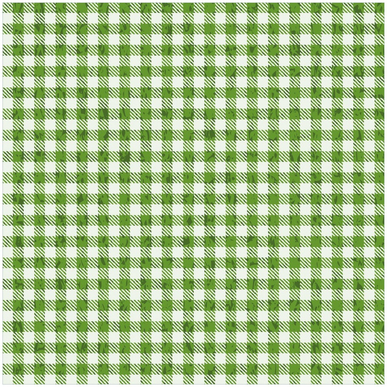 Wallario Memoboard Muster einer Tischdecke in grün und weiß kariert. € 49,95