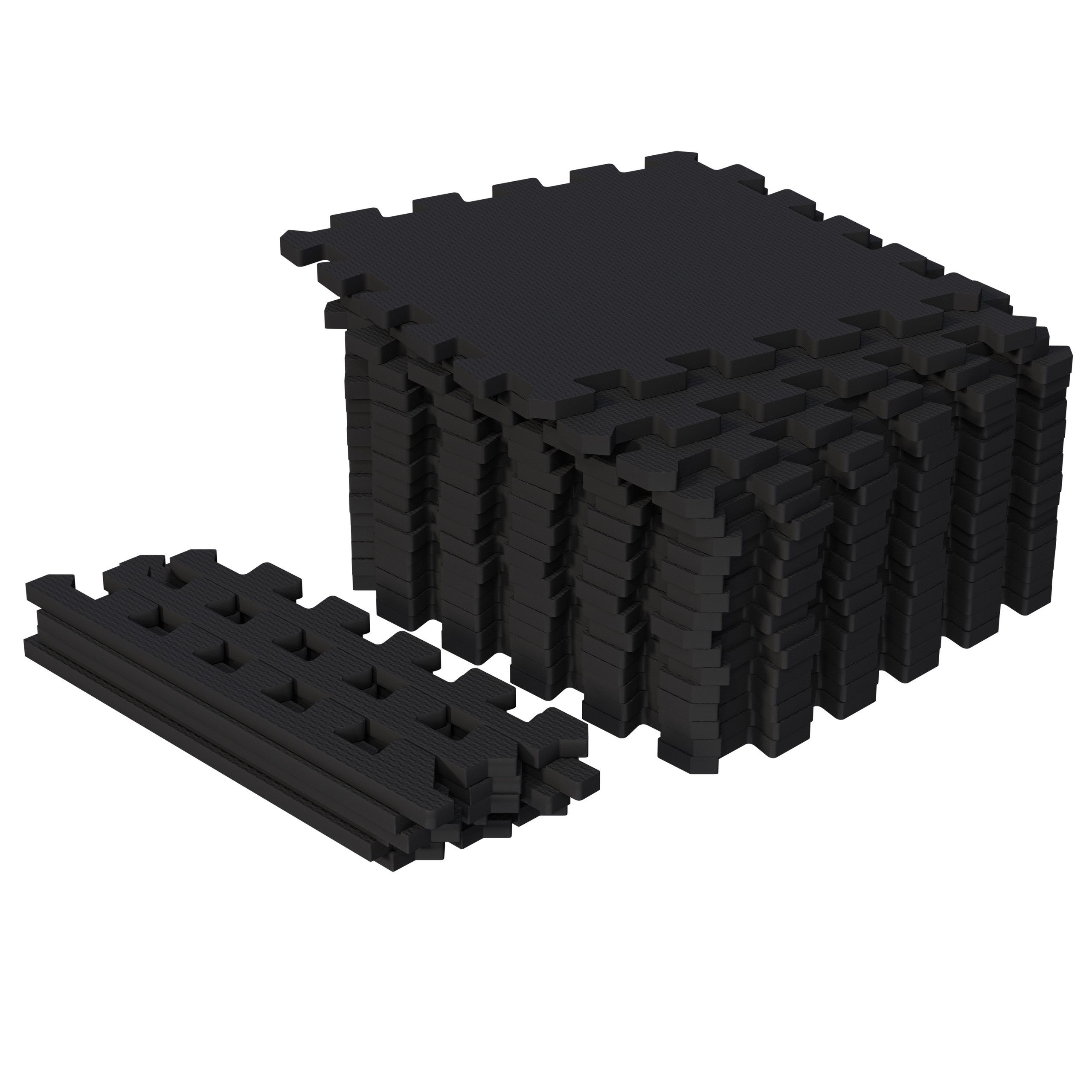 GORILLA SPORTS Bodenschutzmatte Bodenschutzmatte - 30x30 cm, 18-St, EVA, Farbwahl - Bodenmatte, Puzzlematte Boden, Sportmatte, Unterlegmatte für Fitnessgeräte