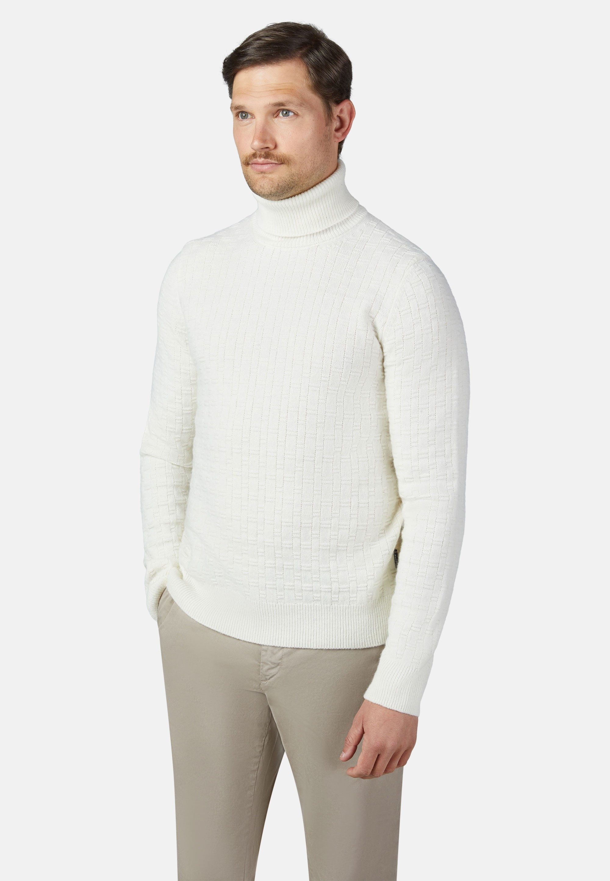 HECHTER PARIS Strickpullover STRICK ROLLKRAGEN mit stilvollem Rollkragen