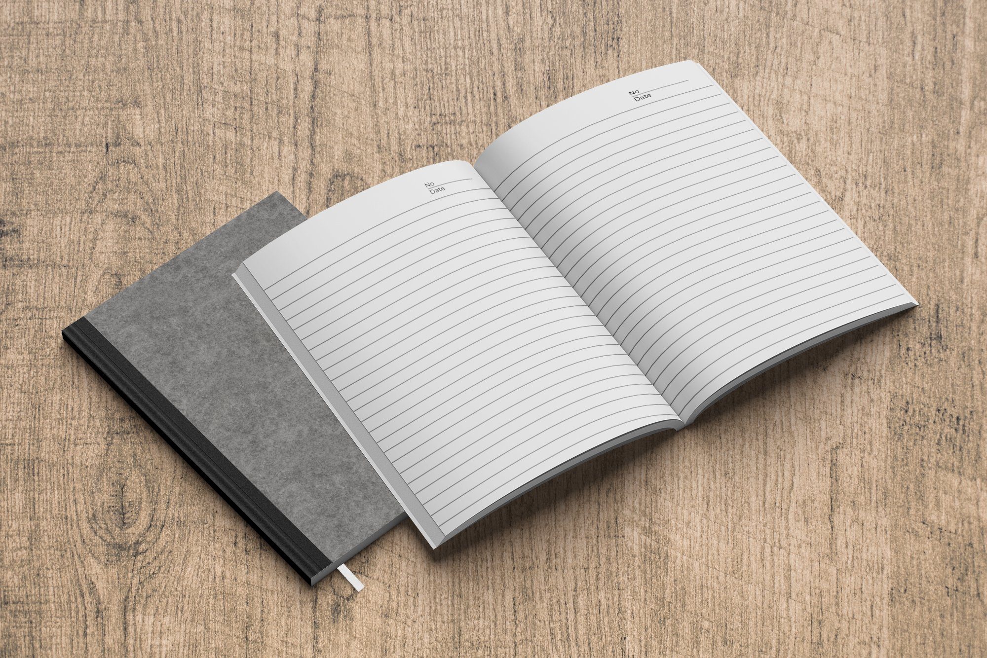 Textur Haushaltsbuch Notizheft, Tagebuch, Journal, Beton - MuchoWow Seiten, A5, Merkzettel, 98 - Muster, Notizbuch