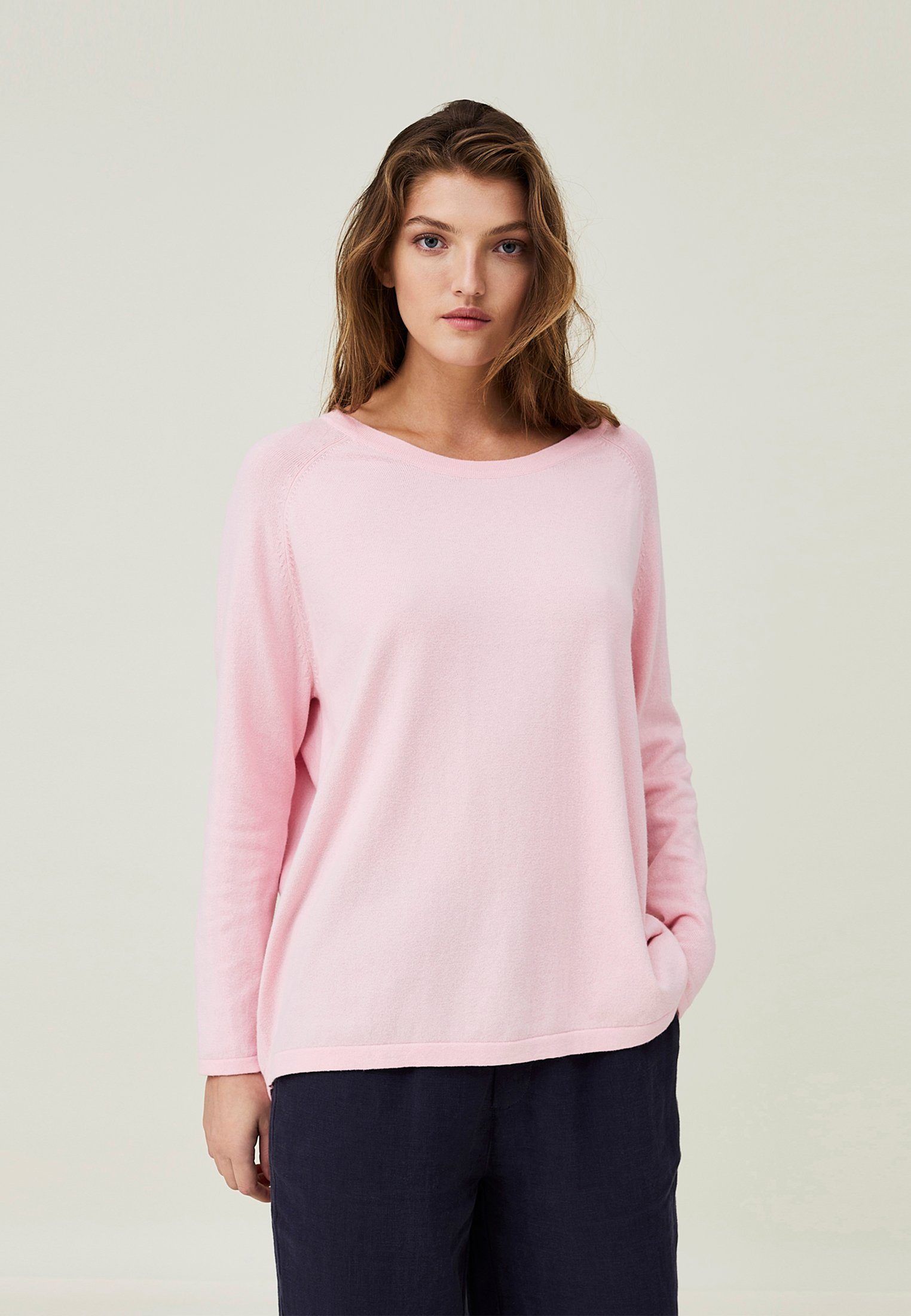 Lea Organic Lexington Cotton/Cashmere pink Strickpullover