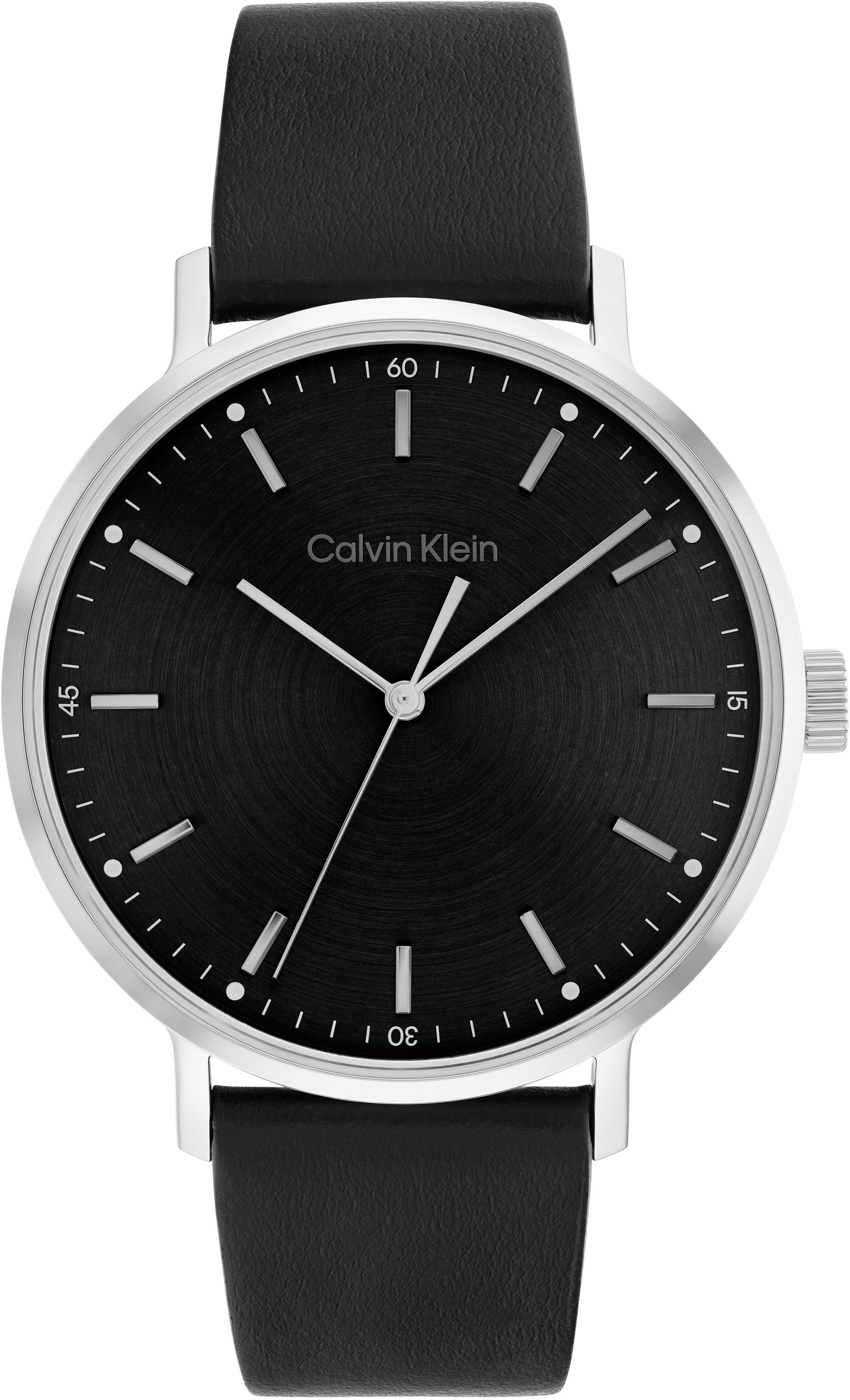 Calvin Klein Quarzuhr MODERN 25200050, Armbanduhr, Herrenuhr, Mineralglas, Lederarmband, analog