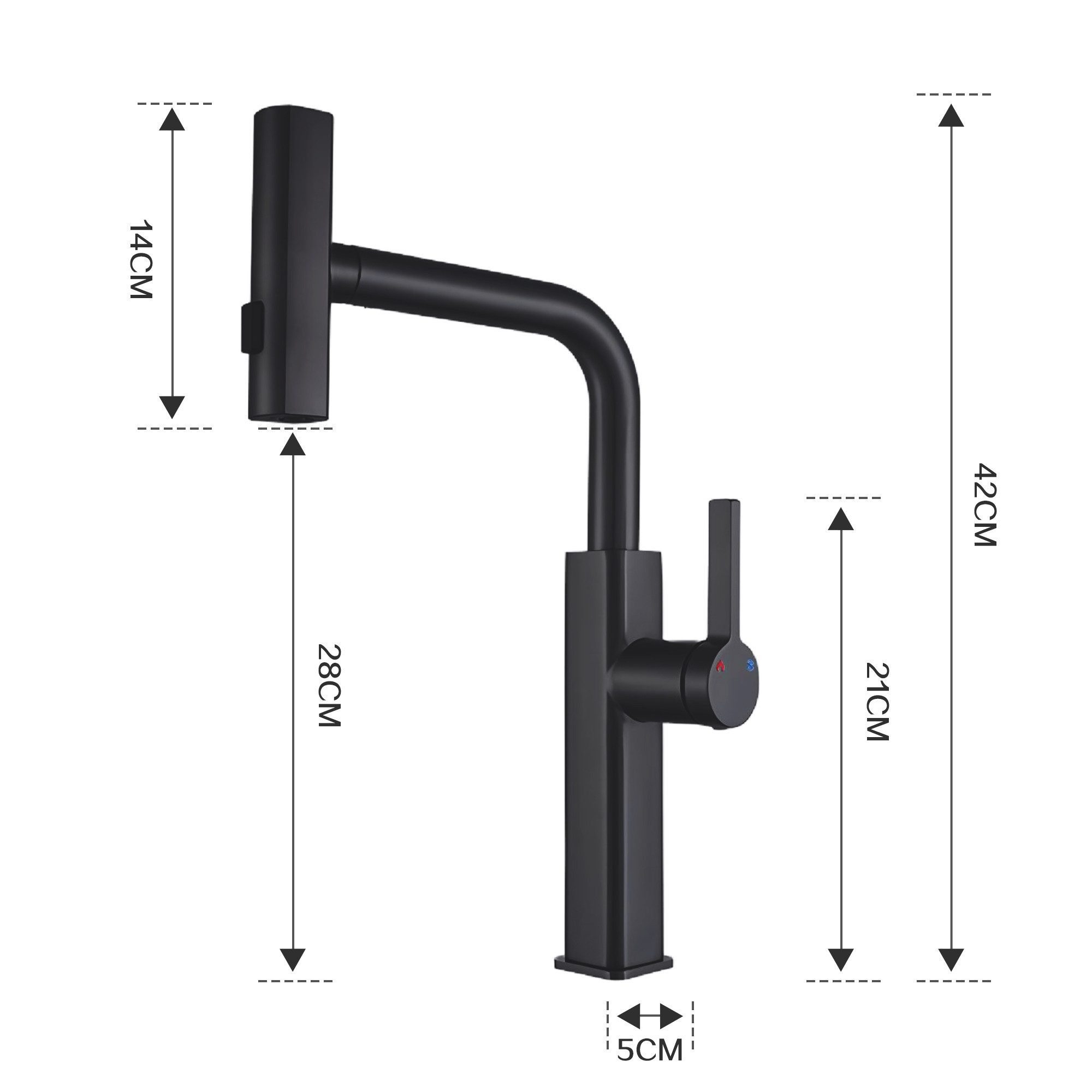 SEHAUSEU Küchenarmatur Wasserhahn Küche Bad Spültischarmatur ausziehbar 3 S günstig online kaufen