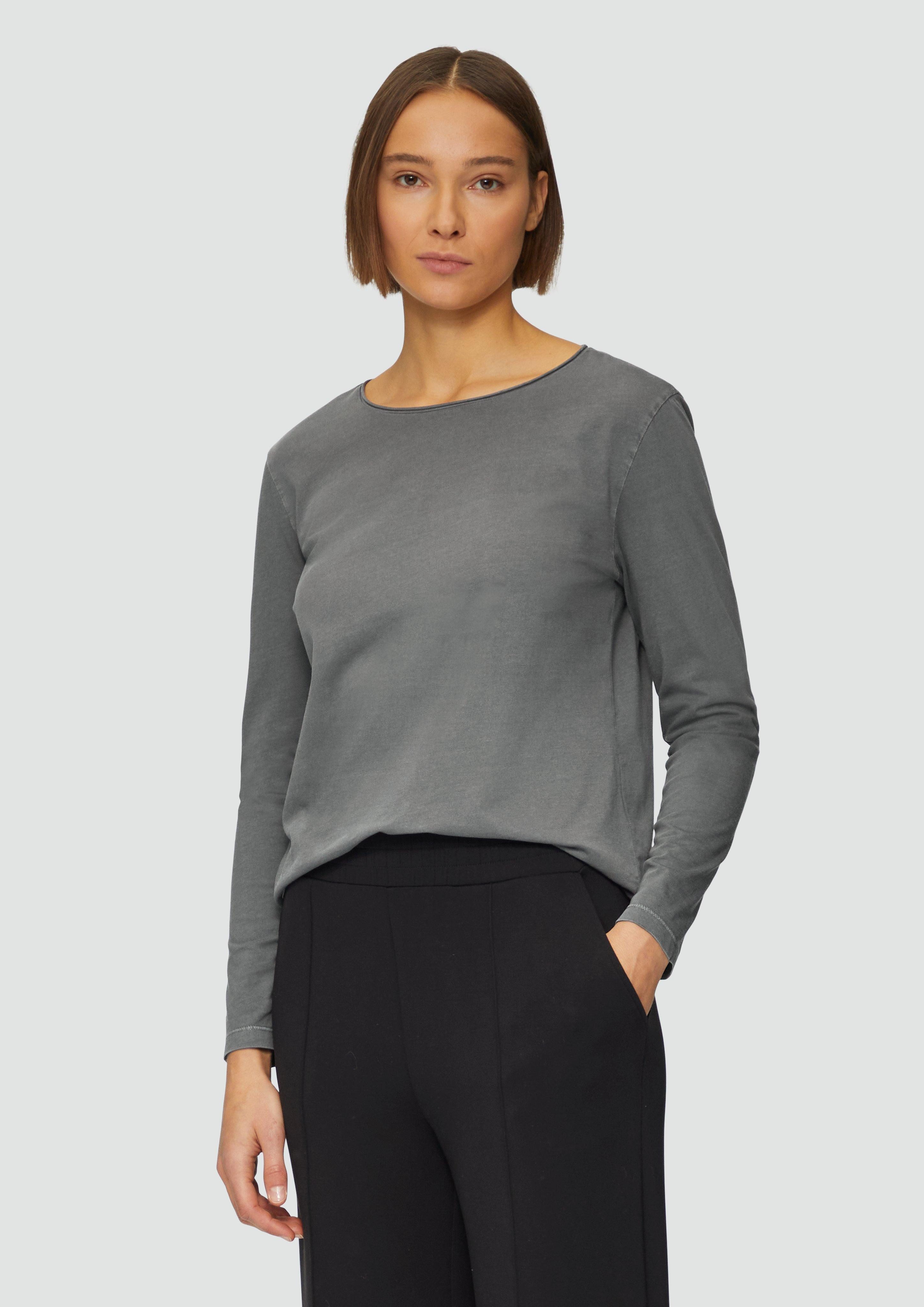 s.Oliver Langarmshirt Longsleeve mit Garment Dye günstig online kaufen