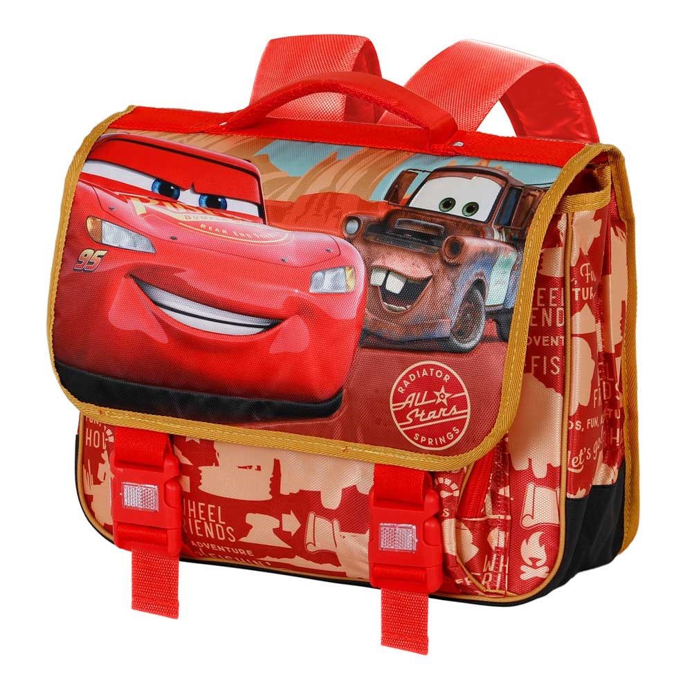 Karactermania Vorschulranzen Disney Cars Auto Kleiner Ranzen Rucksack Schulranzen Kindergarten, mit Reflektoren