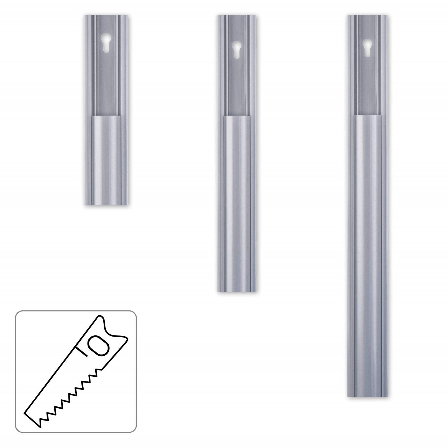 Hama Kabelkanal 1m PVC Kabelkanal Selbstklebend Leitungskanal Grau (1x Kabelkanal 1m), Kabelkanal halbrund Sockel Wand Boden Aufputz TV Beamer PC Audio HiFi – Bild 4 von 5